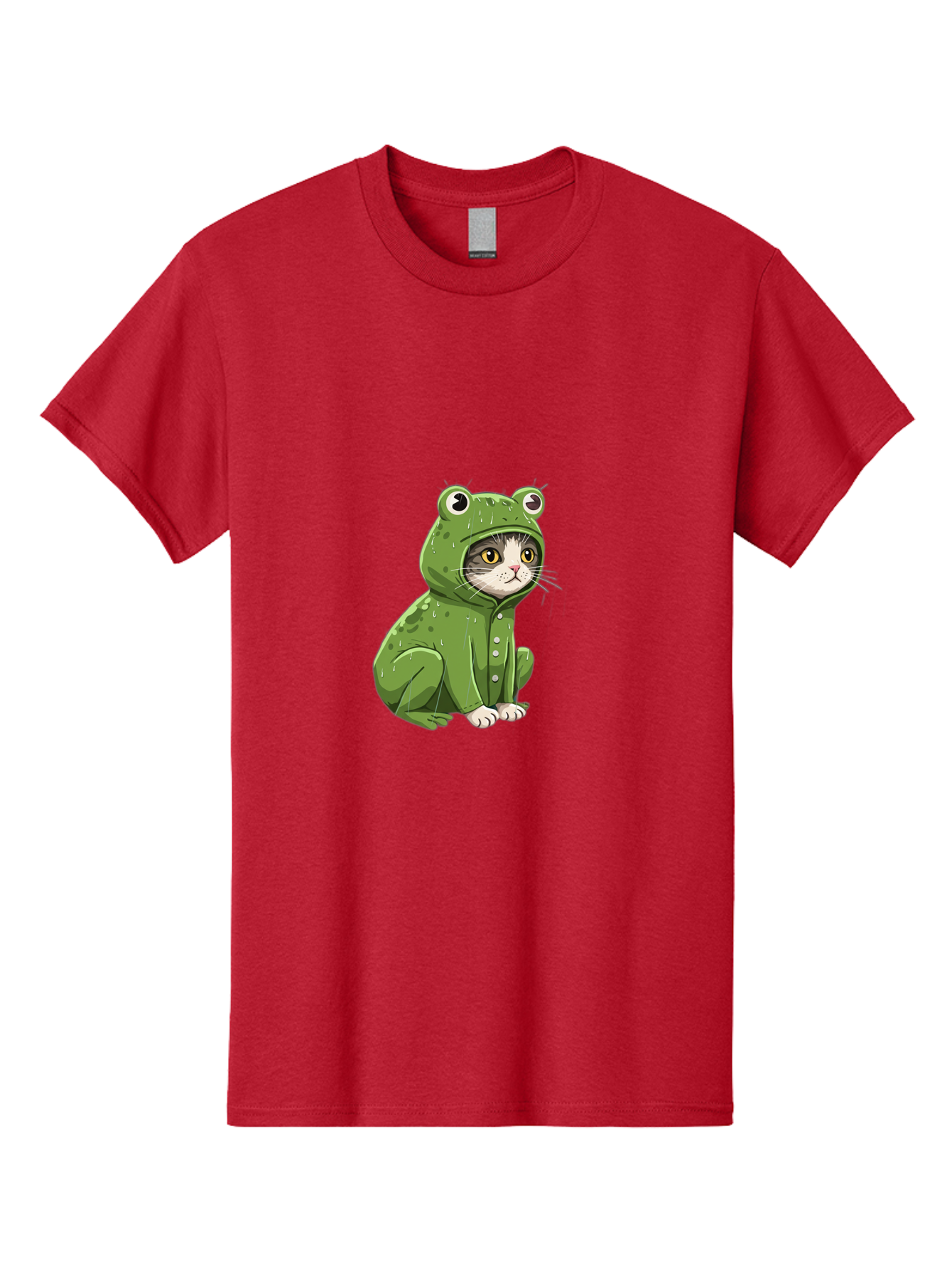 Cat-In-Frog-Costume-3 Men'S Graphic Tee, 100% Cotton, Comfortable Casual Summer Wear, Machine Washable, Vintage Camera, Old Camera, Antique Camera, Black Camera, Classic Photography, Photography Equipment, Nostalgic Device, Film Camera, Bak200