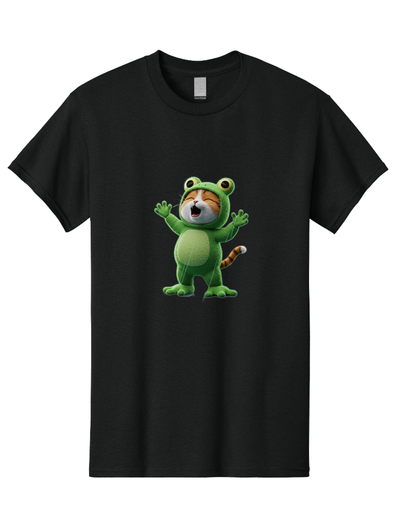 Cat-In-Frog-Costume-4 Men'S Graphic Tee, 100% Cotton, Comfortable Casual Summer Wear, Machine Washable, Vintage Camera, Old Camera, Antique Camera, Black Camera, Classic Photography, Photography Equipment, Nostalgic Device, Film Camera, Bak201