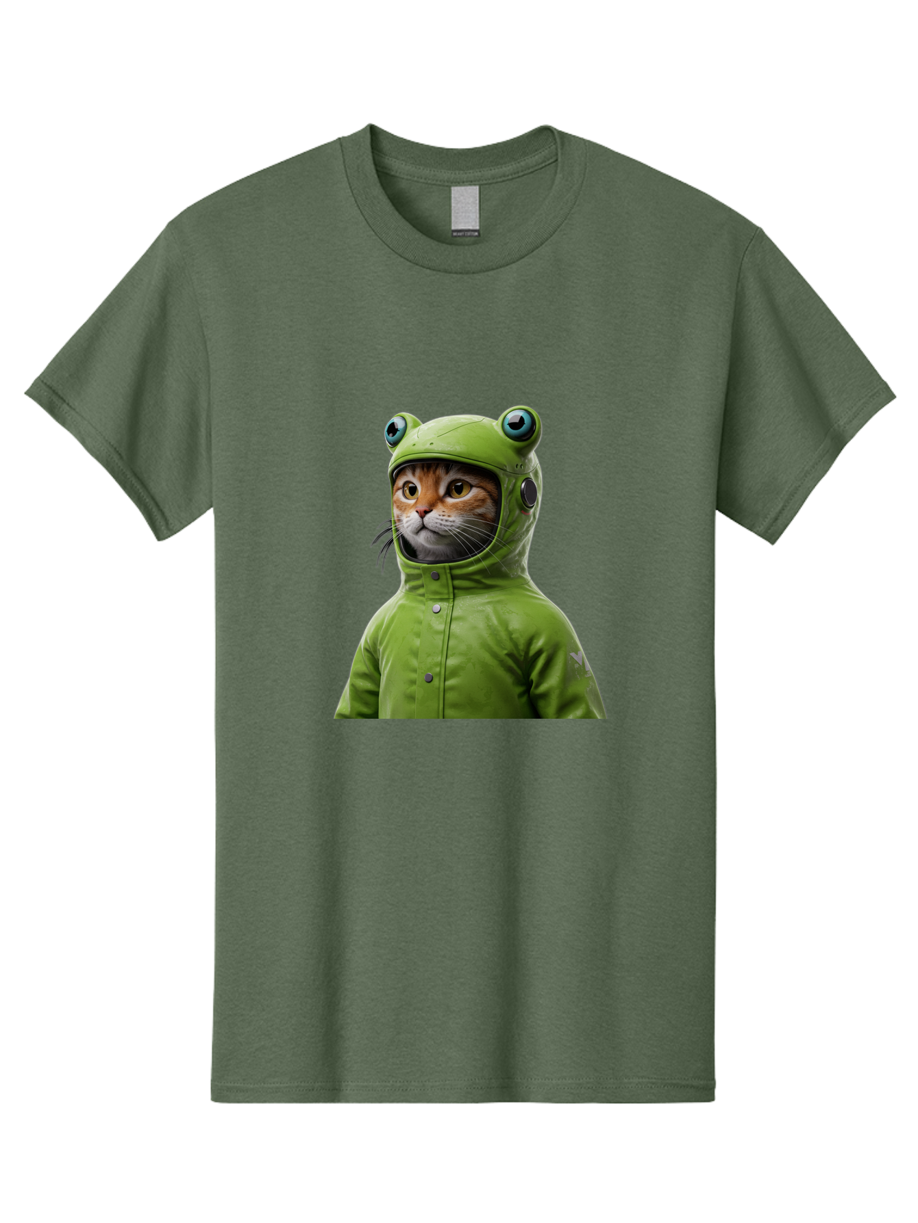 Cat-In-Frog-Costume-5 Men'S Graphic Tee, 100% Cotton, Comfortable Casual Summer Wear, Machine Washable, Vintage Camera, Old Camera, Antique Camera, Black Camera, Classic Photography, Photography Equipment, Nostalgic Device, Film Camera, Bak202
