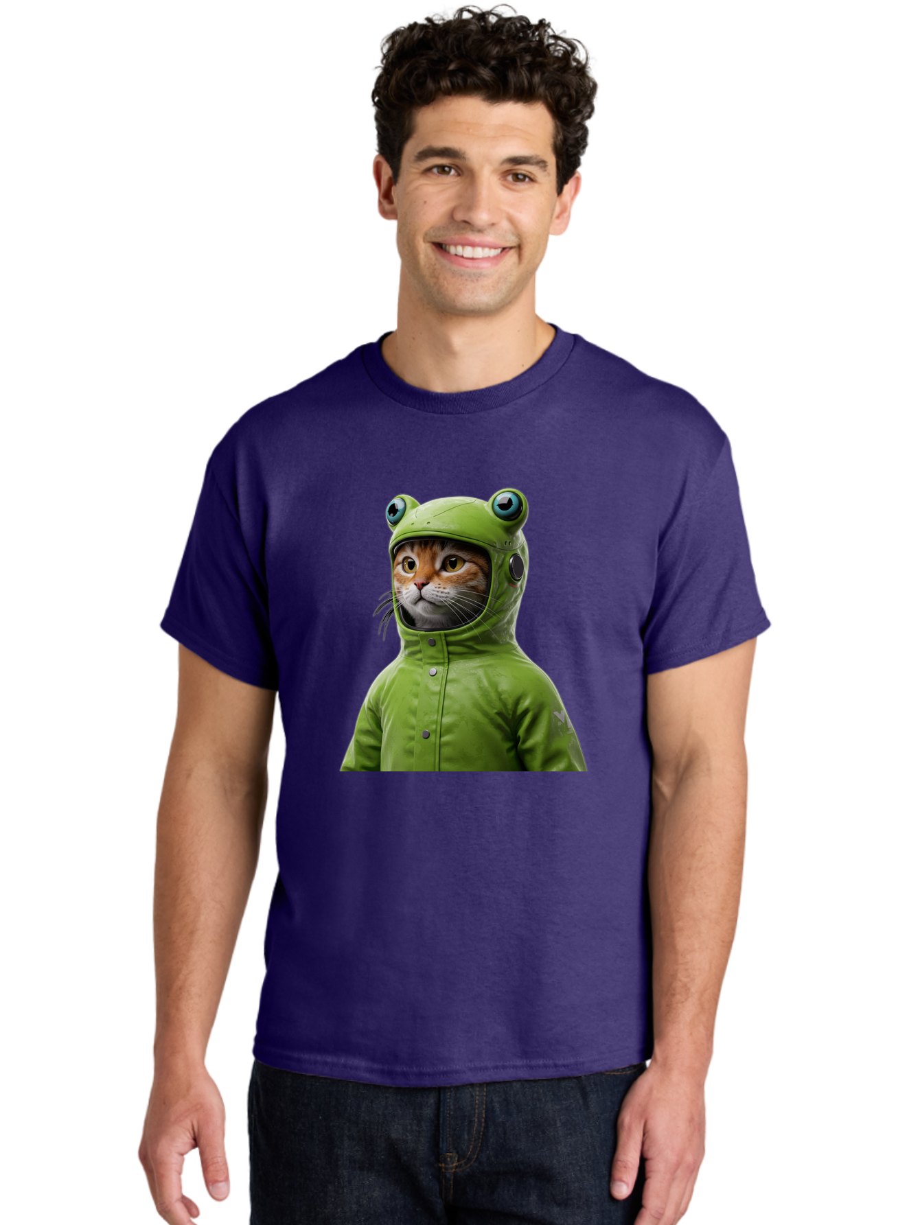 Cat-In-Frog-Costume-5 Men'S Graphic Tee, 100% Cotton, Comfortable Casual Summer Wear, Machine Washable, Vintage Camera, Old Camera, Antique Camera, Black Camera, Classic Photography, Photography Equipment, Nostalgic Device, Film Camera, Bak202