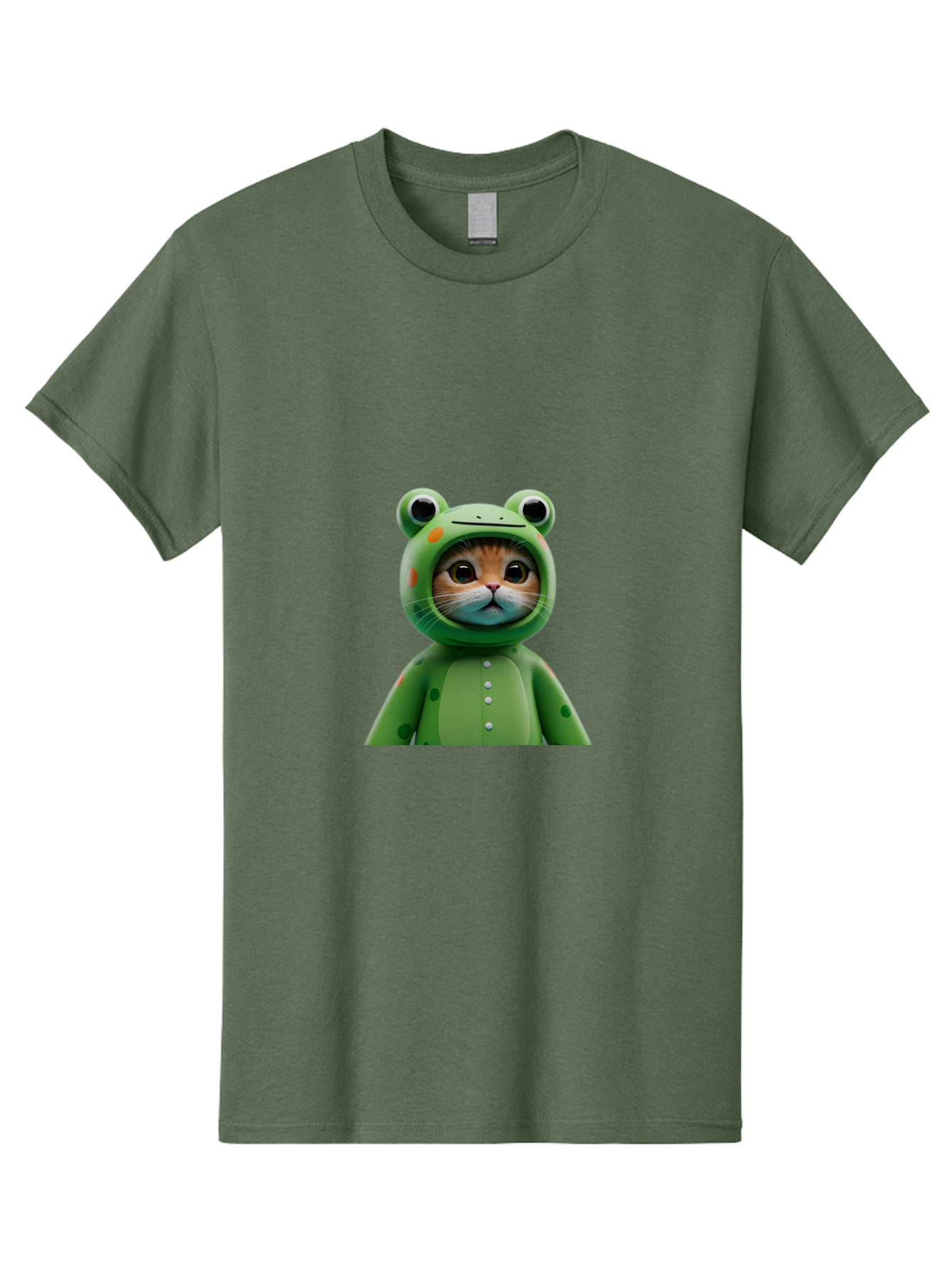 Cat-In-Frog-Costume Men'S Graphic Tee, 100% Cotton, Comfortable Casual Summer Wear, Machine Washable, Vintage Camera, Old Camera, Antique Camera, Black Camera, Classic Photography, Photography Equipment, Nostalgic Device, Film Camera, Bak205