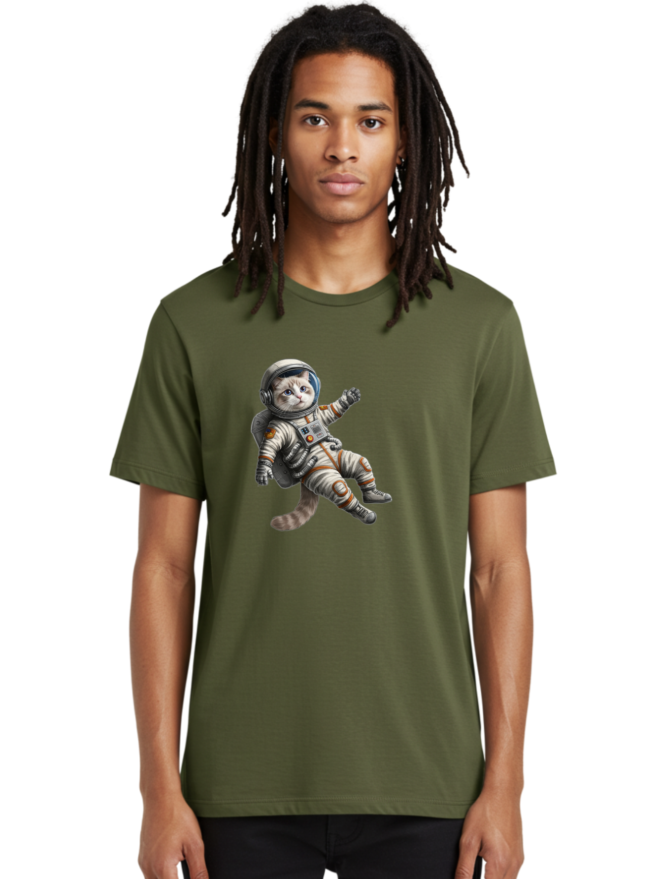Cat-In-Space-Suit Men'S Graphic Tee, 100% Cotton, Comfortable Casual Summer Wear, Machine Washable, Vintage Camera, Old Camera, Antique Camera, Black Camera, Classic Photography, Photography Equipment, Nostalgic Device, Film Camera, Camera Art Bak207