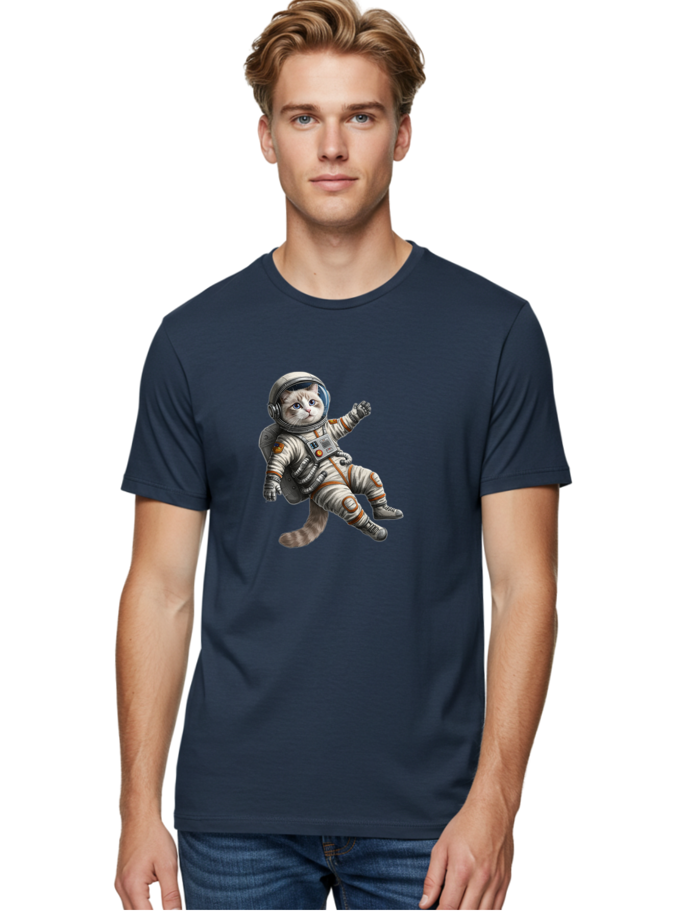 Cat-In-Space-Suit Men'S Graphic Tee, 100% Cotton, Comfortable Casual Summer Wear, Machine Washable, Vintage Camera, Old Camera, Antique Camera, Black Camera, Classic Photography, Photography Equipment, Nostalgic Device, Film Camera, Camera Art Bak207
