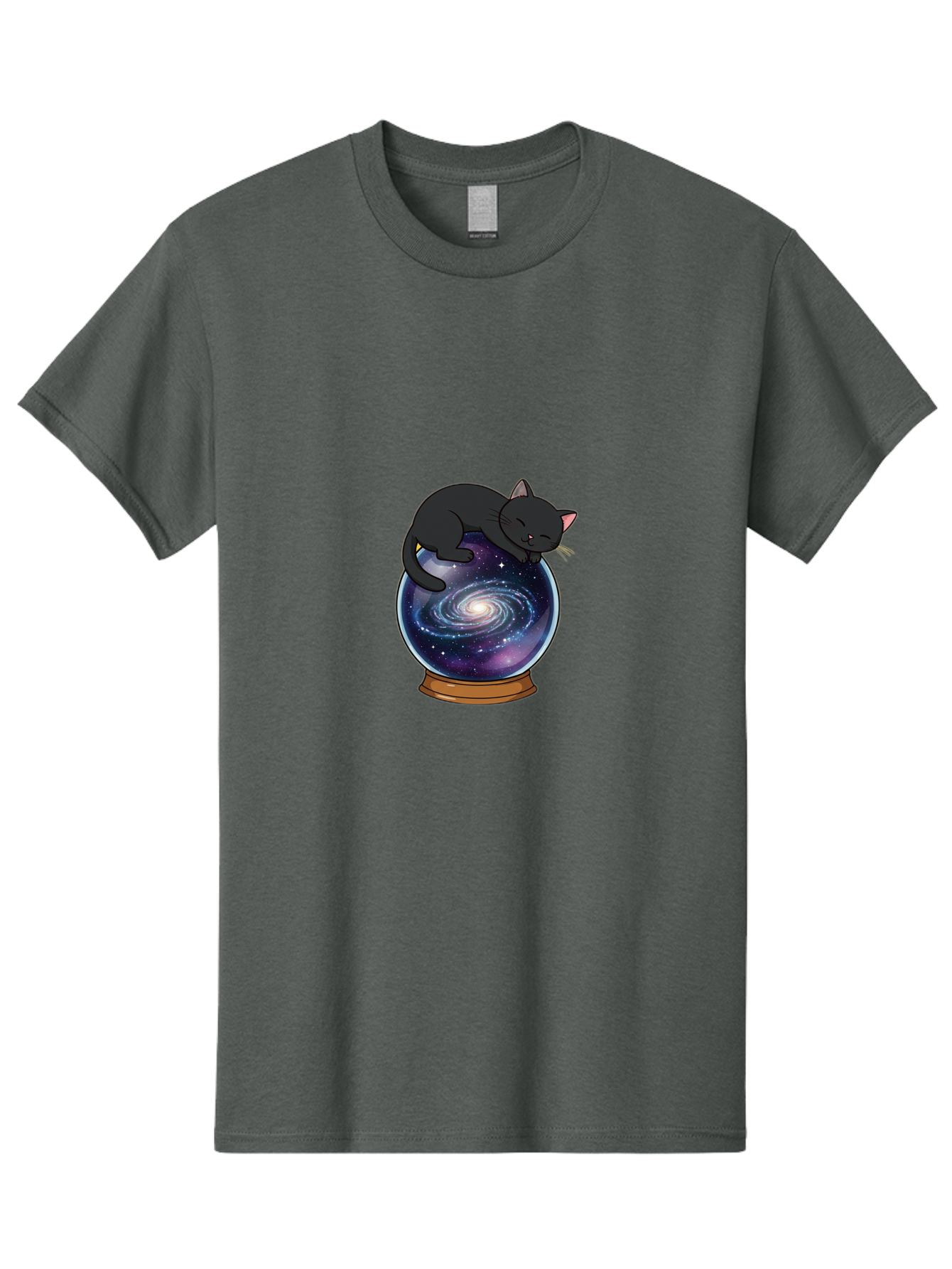 Cat-On-Crystal-Ball-1 Men'S Graphic Tee, 100% Cotton, Comfortable Casual Summer Wear, Machine Washable, Vintage Camera, Old Camera, Antique Camera, Black Camera, Classic Photography, Photography Equipment, Nostalgic Device, Film Camera, Bak212