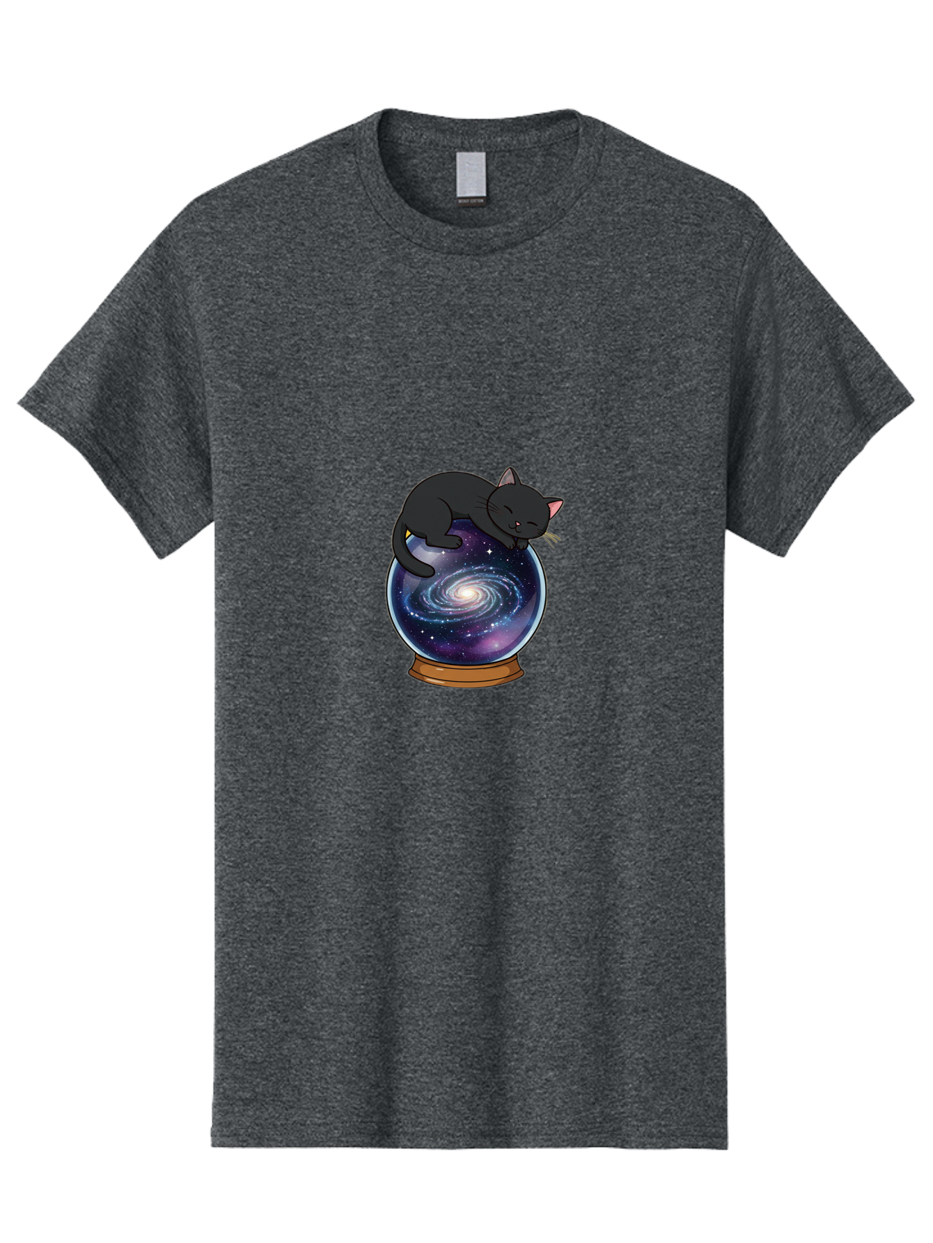 Cat-On-Crystal-Ball-1 Men'S Graphic Tee, 100% Cotton, Comfortable Casual Summer Wear, Machine Washable, Vintage Camera, Old Camera, Antique Camera, Black Camera, Classic Photography, Photography Equipment, Nostalgic Device, Film Camera, Bak212