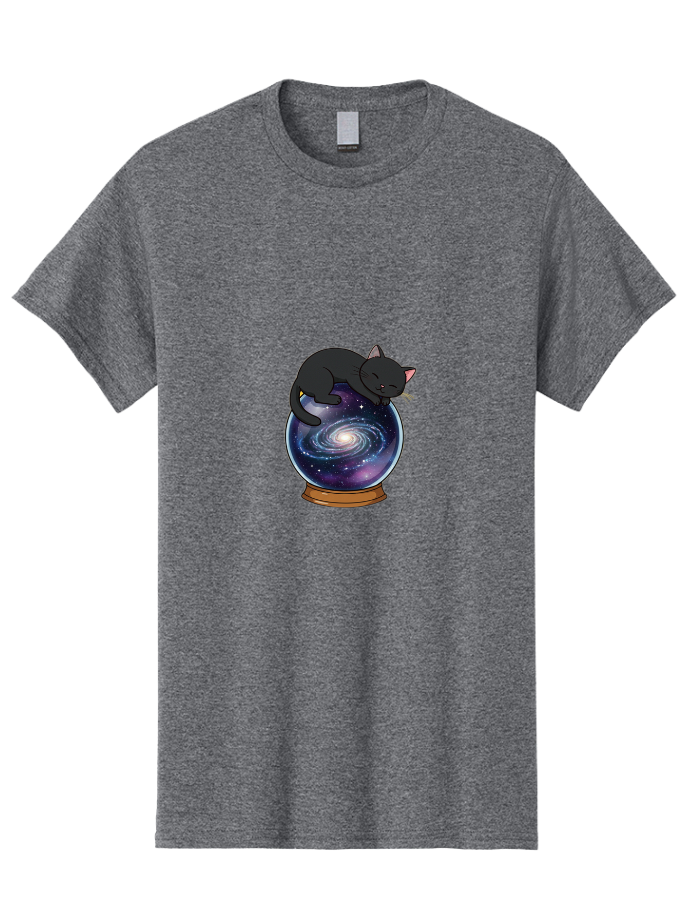 Cat-On-Crystal-Ball-1 Men'S Graphic Tee, 100% Cotton, Comfortable Casual Summer Wear, Machine Washable, Vintage Camera, Old Camera, Antique Camera, Black Camera, Classic Photography, Photography Equipment, Nostalgic Device, Film Camera, Bak212