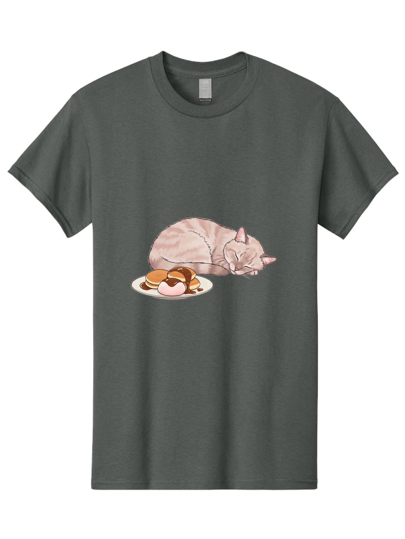 Cat-Sleeping-Near-Pancakes Men'S Graphic Tee, 100% Cotton, Comfortable Casual Summer Wear, Machine Washable, Vintage Camera, Old Camera, Antique Camera, Black Camera, Classic Photography, Photography Equipment, Nostalgic Device, Film Camera, Bak217