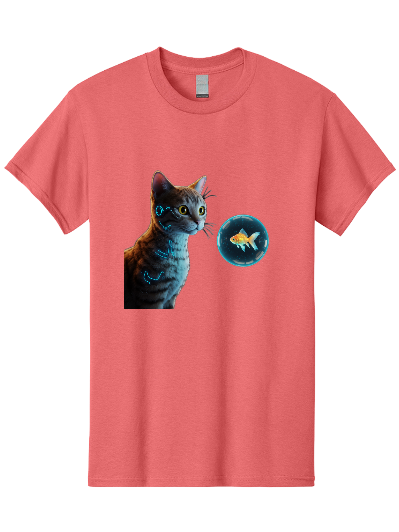 Cat-With-Fishbowl Men'S Graphic Tee, 100% Cotton, Comfortable Casual Summer Wear, Machine Washable, Vintage Camera, Old Camera, Antique Camera, Black Camera, Classic Photography, Photography Equipment, Nostalgic Device, Film Camera, Camera Art Bak223