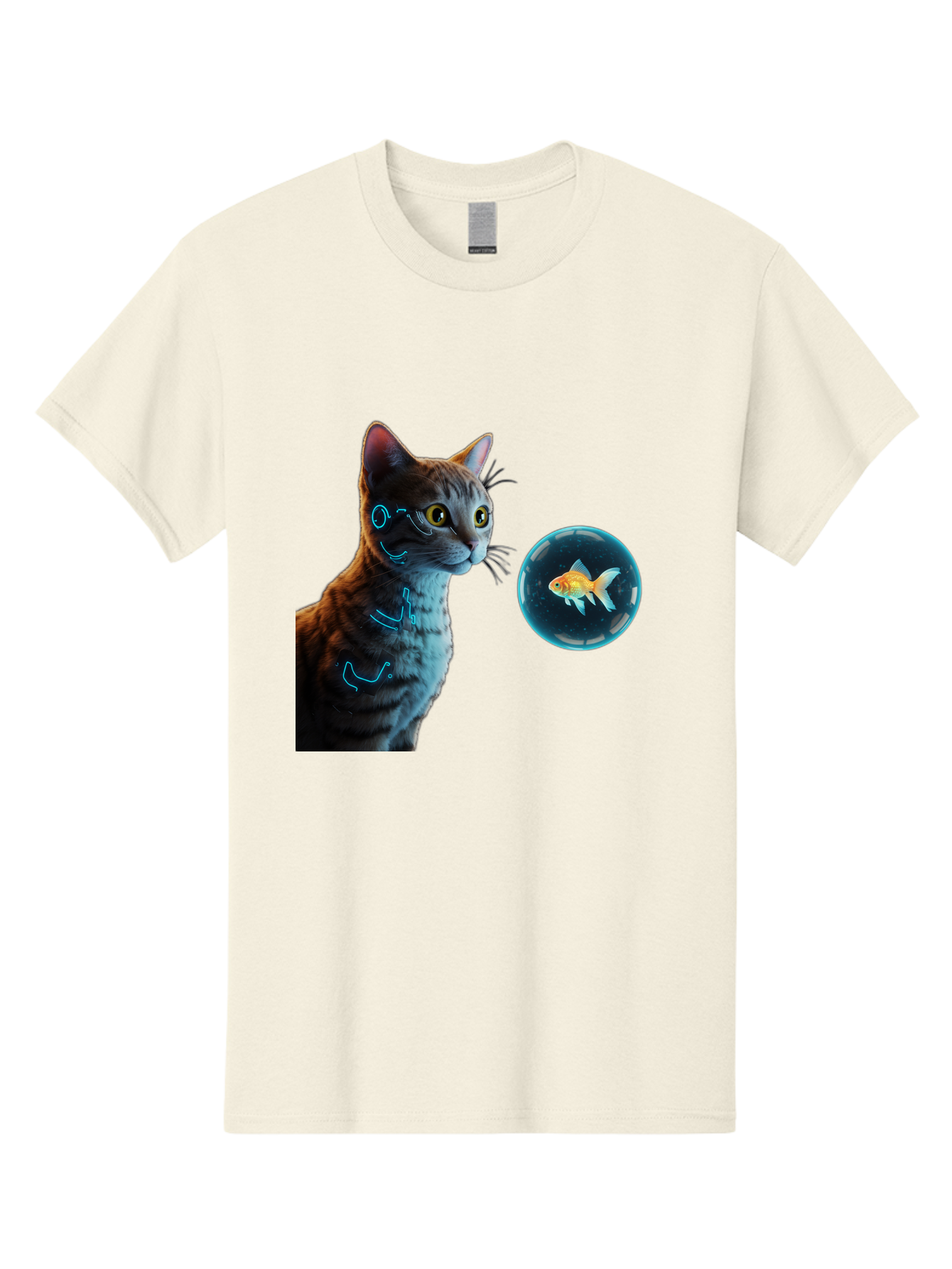 Cat-With-Fishbowl Men'S Graphic Tee, 100% Cotton, Comfortable Casual Summer Wear, Machine Washable, Vintage Camera, Old Camera, Antique Camera, Black Camera, Classic Photography, Photography Equipment, Nostalgic Device, Film Camera, Camera Art Bak223