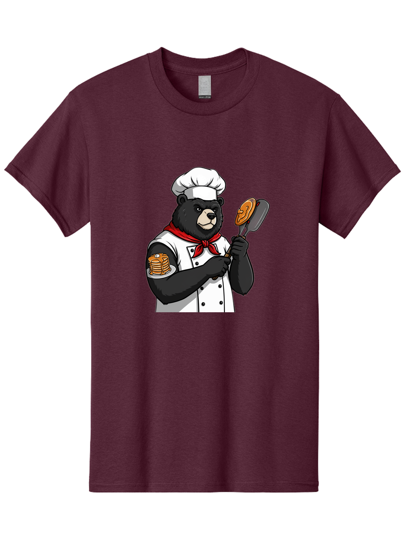 Chef-Bear-8 Men'S Graphic Tee, 100% Cotton, Comfortable Casual Summer Wear, Machine Washable, Vintage Camera, Old Camera, Antique Camera, Black Camera, Classic Photography, Photography Equipment, Nostalgic Device, Film Camera, Camera Art Bak237
