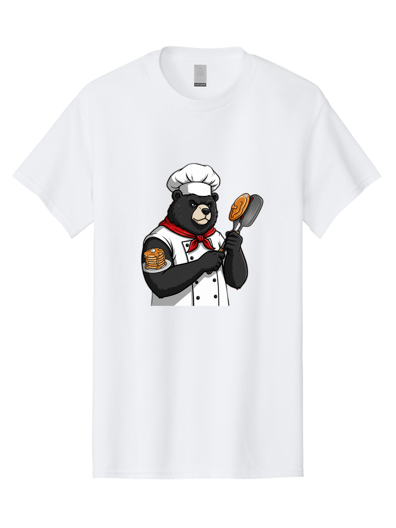 Chef-Bear-8 Men'S Graphic Tee, 100% Cotton, Comfortable Casual Summer Wear, Machine Washable, Vintage Camera, Old Camera, Antique Camera, Black Camera, Classic Photography, Photography Equipment, Nostalgic Device, Film Camera, Camera Art Bak237