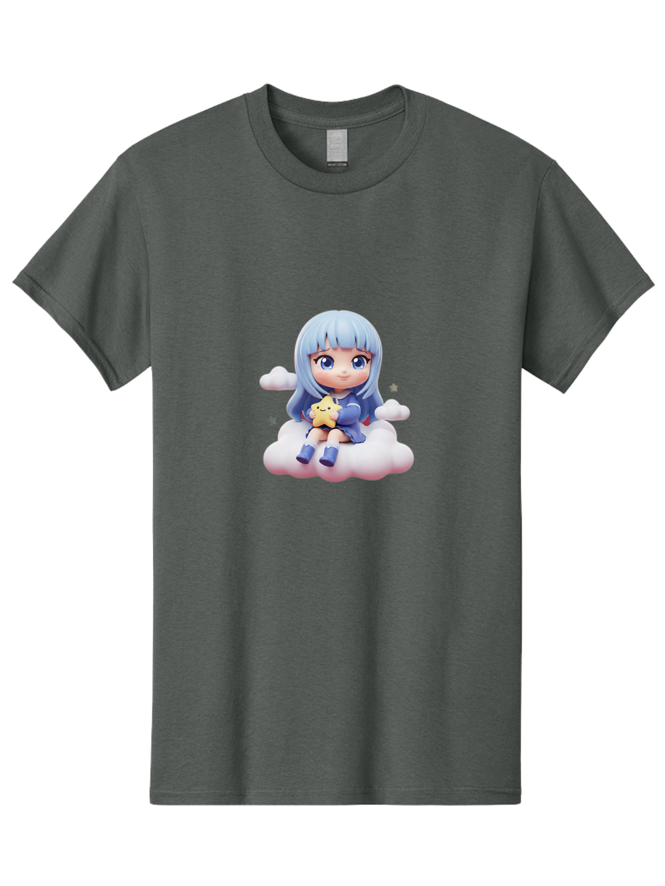 Chibi-Girl-On-Cloud Men'S Graphic Tee, 100% Cotton, Comfortable Casual Summer Wear, Machine Washable, Vintage Camera, Old Camera, Antique Camera, Black Camera, Classic Photography, Photography Equipment, Nostalgic Device, Film Camera, Bak240