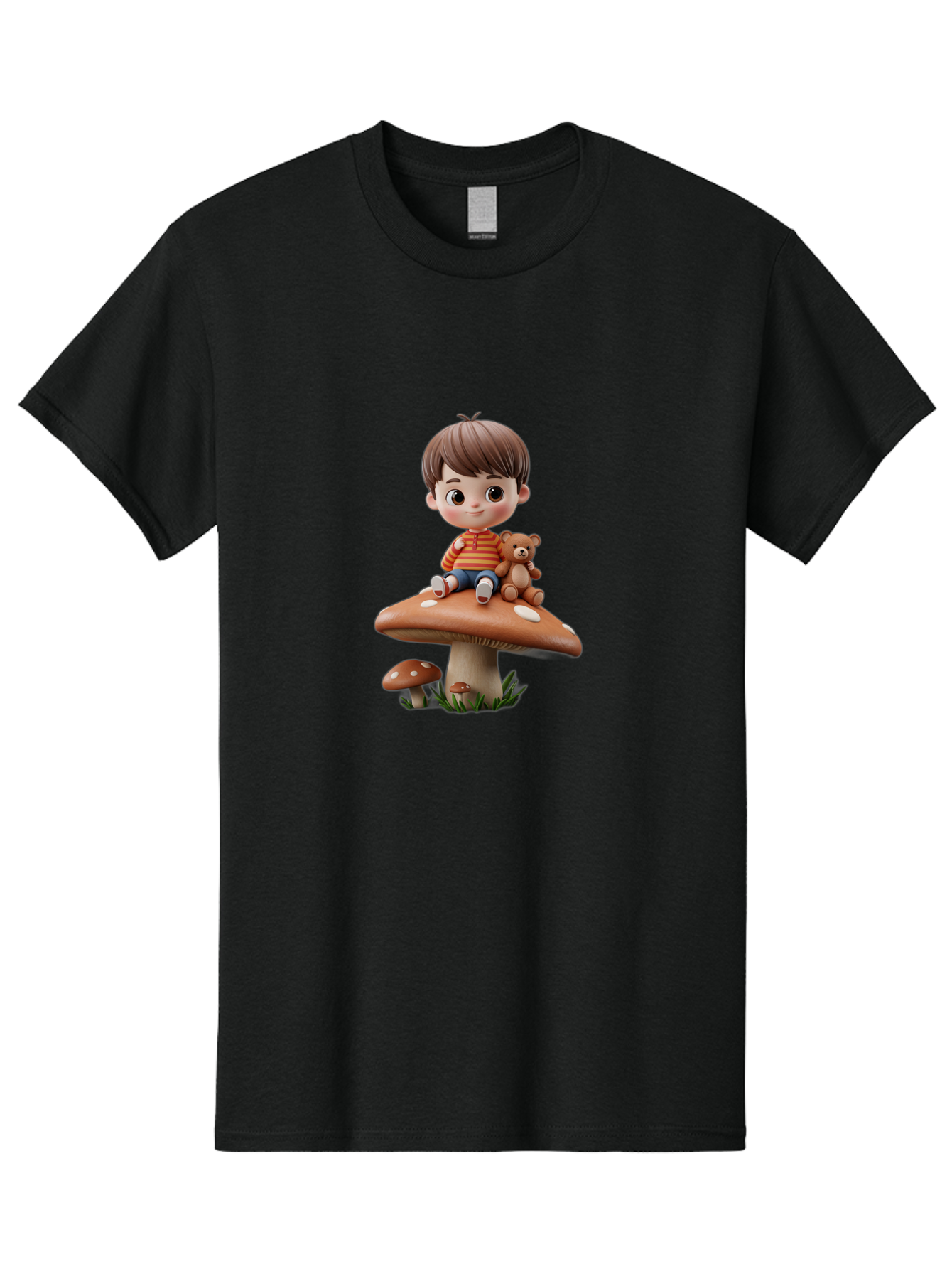 Child-Sitting-On-Mushroom Men'S Graphic Tee, 100% Cotton, Comfortable Casual Summer Wear, Machine Washable, Vintage Camera, Old Camera, Antique Camera, Black Camera, Classic Photography, Photography Equipment, Nostalgic Device, Film Camera, Bak245