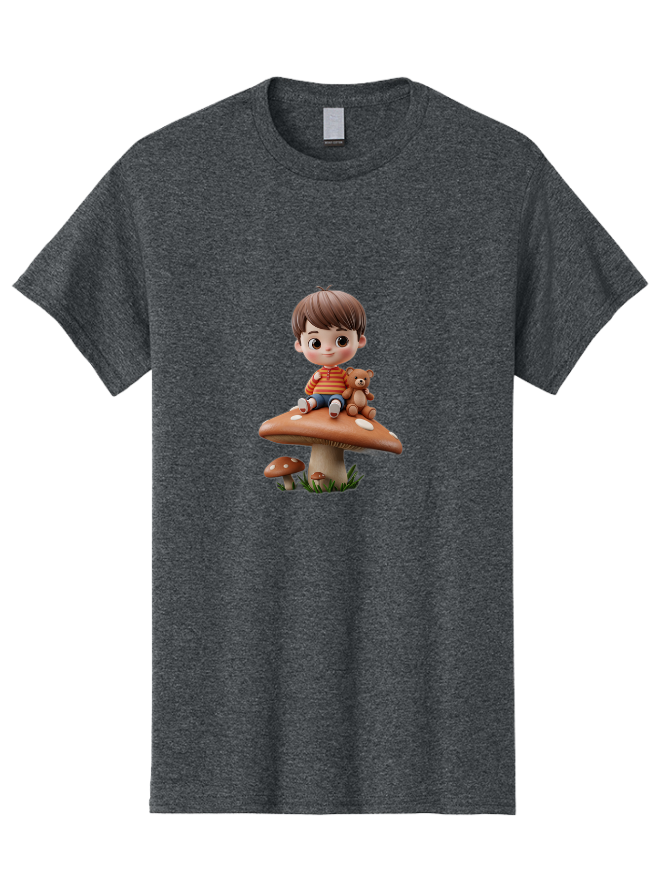 Child-Sitting-On-Mushroom Men'S Graphic Tee, 100% Cotton, Comfortable Casual Summer Wear, Machine Washable, Vintage Camera, Old Camera, Antique Camera, Black Camera, Classic Photography, Photography Equipment, Nostalgic Device, Film Camera, Bak245