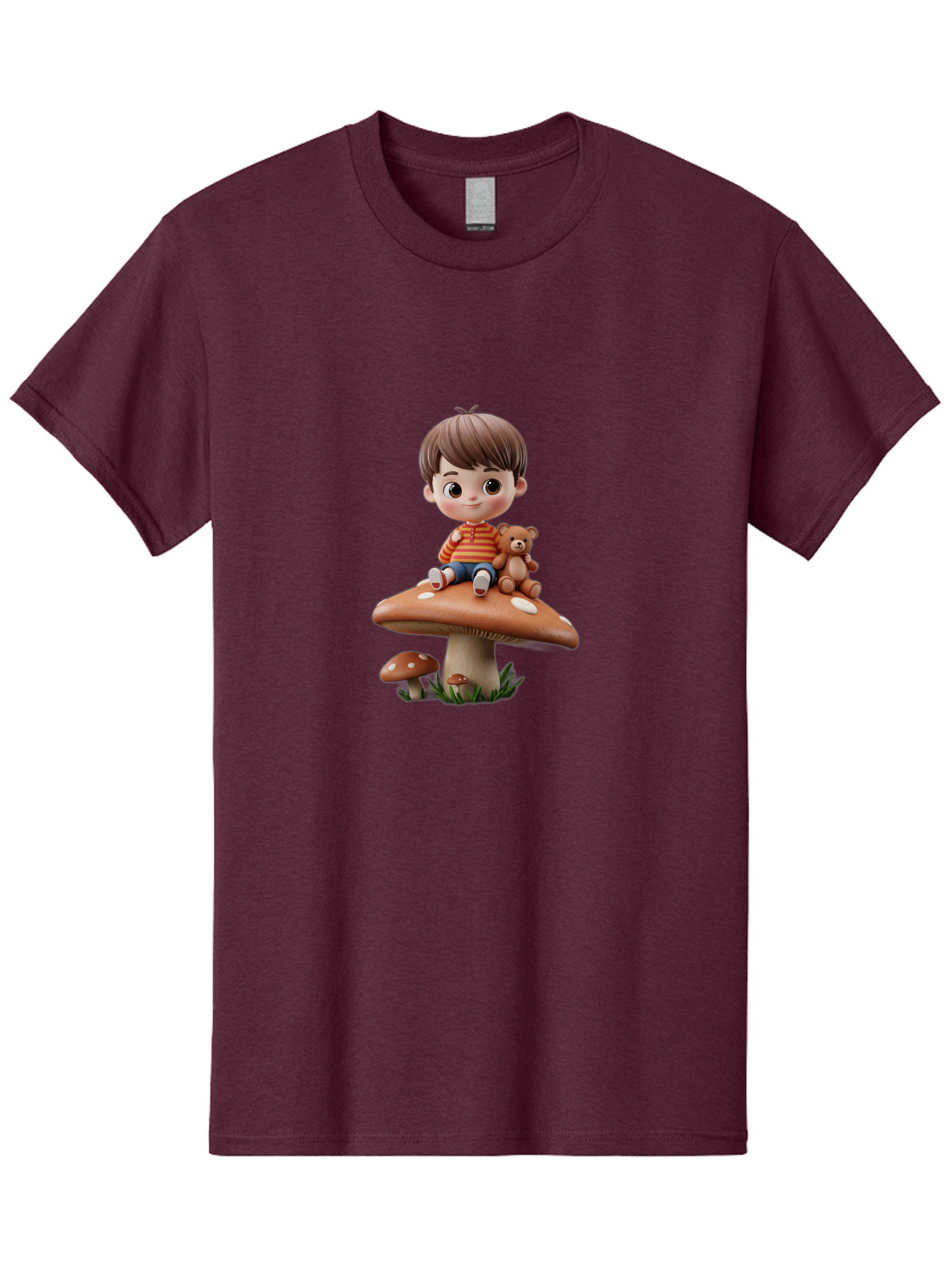 Child-Sitting-On-Mushroom Men'S Graphic Tee, 100% Cotton, Comfortable Casual Summer Wear, Machine Washable, Vintage Camera, Old Camera, Antique Camera, Black Camera, Classic Photography, Photography Equipment, Nostalgic Device, Film Camera, Bak245