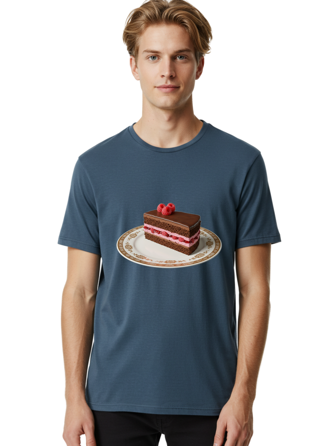 Chocolate-Cake Men'S Graphic Tee, 100% Cotton, Comfortable Casual Summer Wear, Machine Washable, Vintage Camera, Old Camera, Antique Camera, Black Camera, Classic Photography, Photography Equipment, Nostalgic Device, Film Camera, Camera Art Bak253