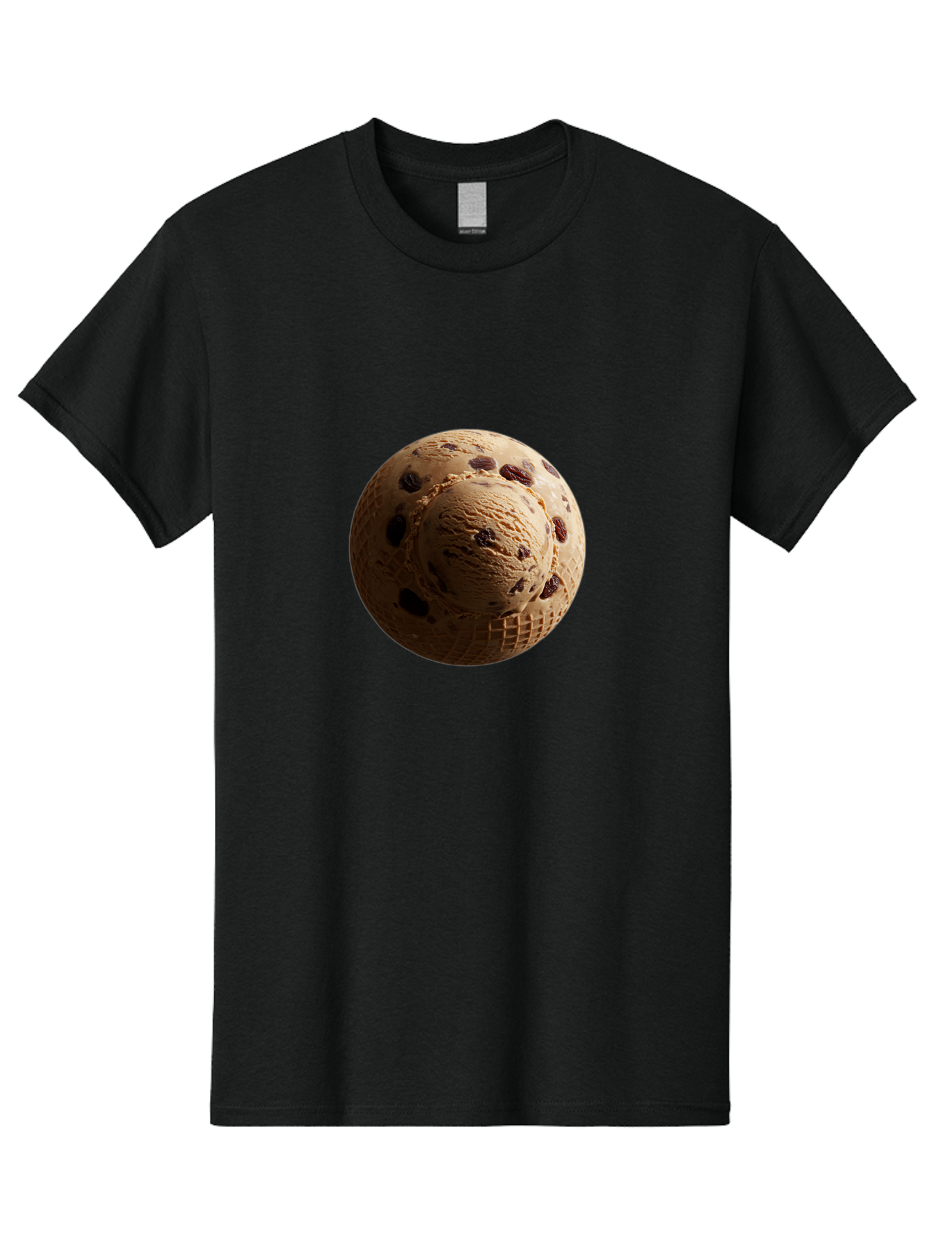 Chocolate-Chip-Ice-Cream-Scoop Men'S Graphic Tee, 100% Cotton, Comfortable Casual Summer Wear, Machine Washable, Vintage Camera, Old Camera, Antique Camera, Black Camera, Classic Photography, Photography Equipment, Nostalgic Device, Bak254