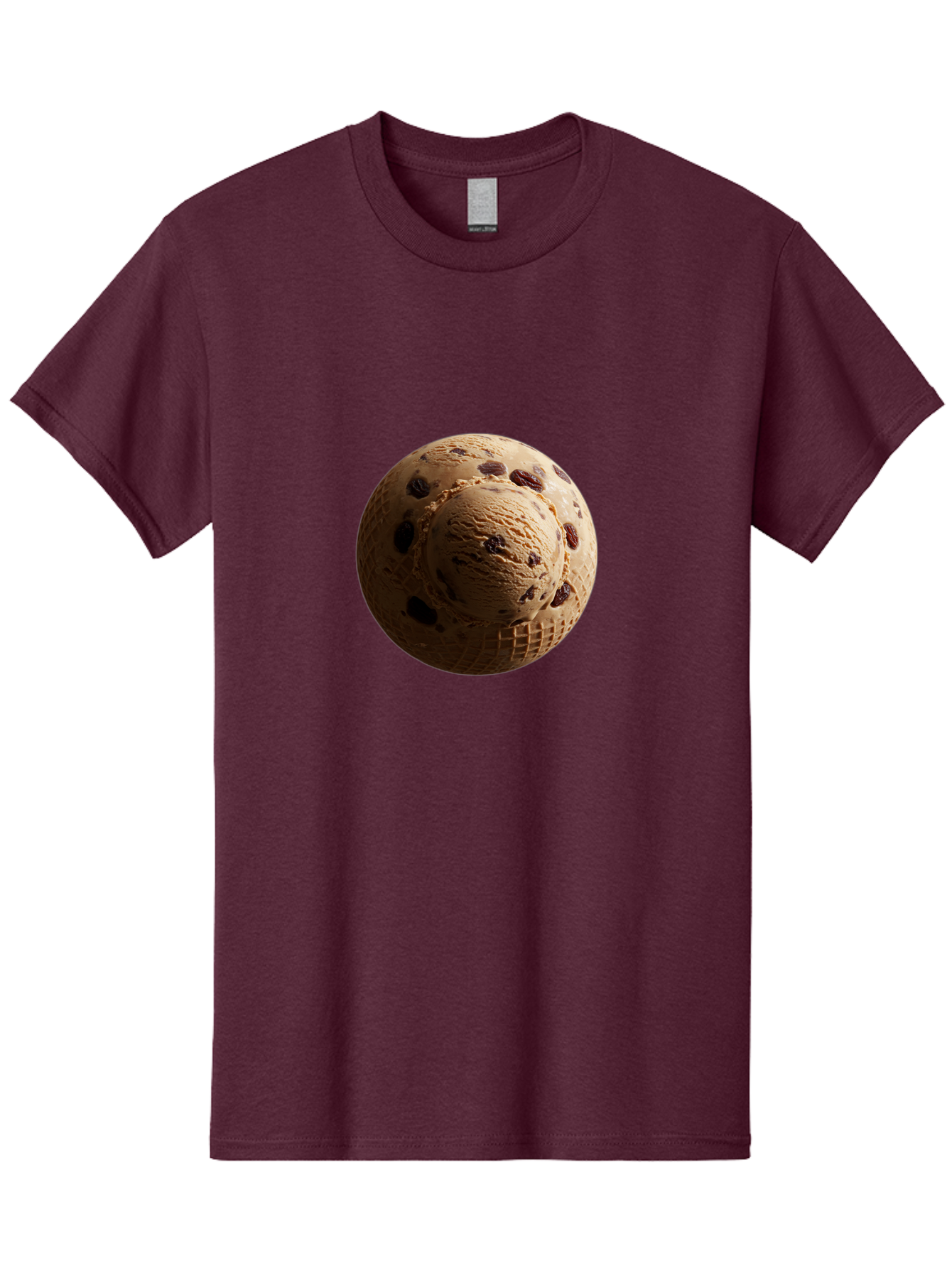Chocolate-Chip-Ice-Cream-Scoop Men'S Graphic Tee, 100% Cotton, Comfortable Casual Summer Wear, Machine Washable, Vintage Camera, Old Camera, Antique Camera, Black Camera, Classic Photography, Photography Equipment, Nostalgic Device, Bak254