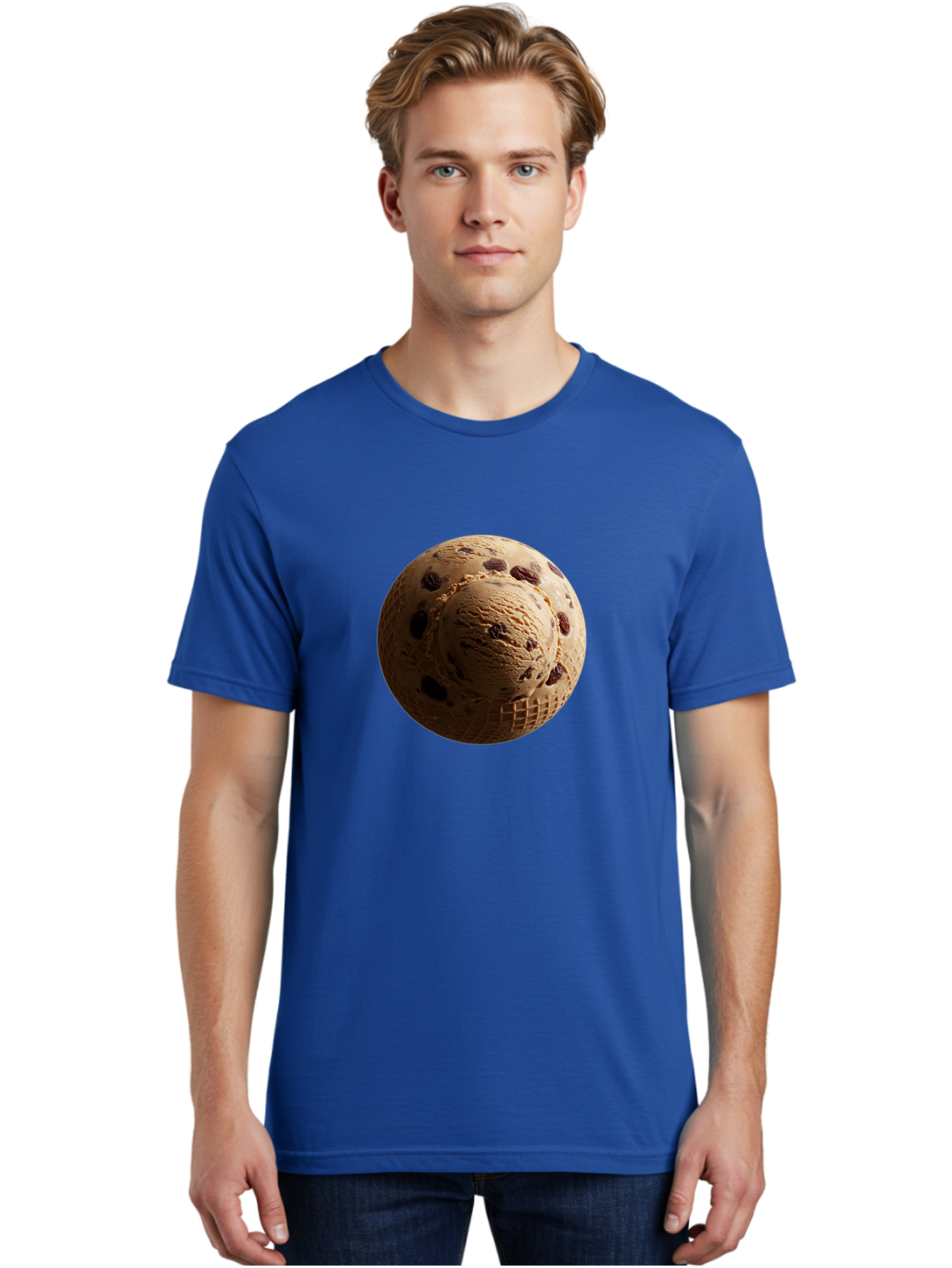 Chocolate-Chip-Ice-Cream-Scoop Men'S Graphic Tee, 100% Cotton, Comfortable Casual Summer Wear, Machine Washable, Vintage Camera, Old Camera, Antique Camera, Black Camera, Classic Photography, Photography Equipment, Nostalgic Device, Bak254