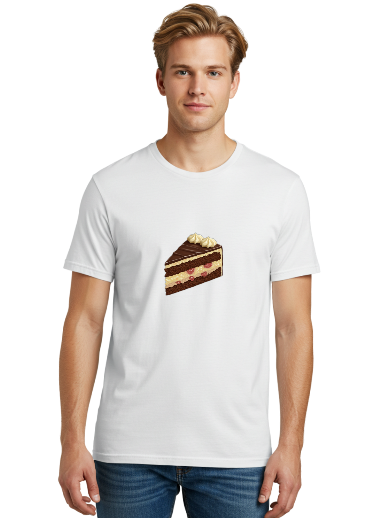 Chocolate-Layer-Cake-2 Men'S Graphic Tee, 100% Cotton, Comfortable Casual Summer Wear, Machine Washable, Vintage Camera, Old Camera, Antique Camera, Black Camera, Classic Photography, Photography Equipment, Nostalgic Device, Film Camera, Bak257
