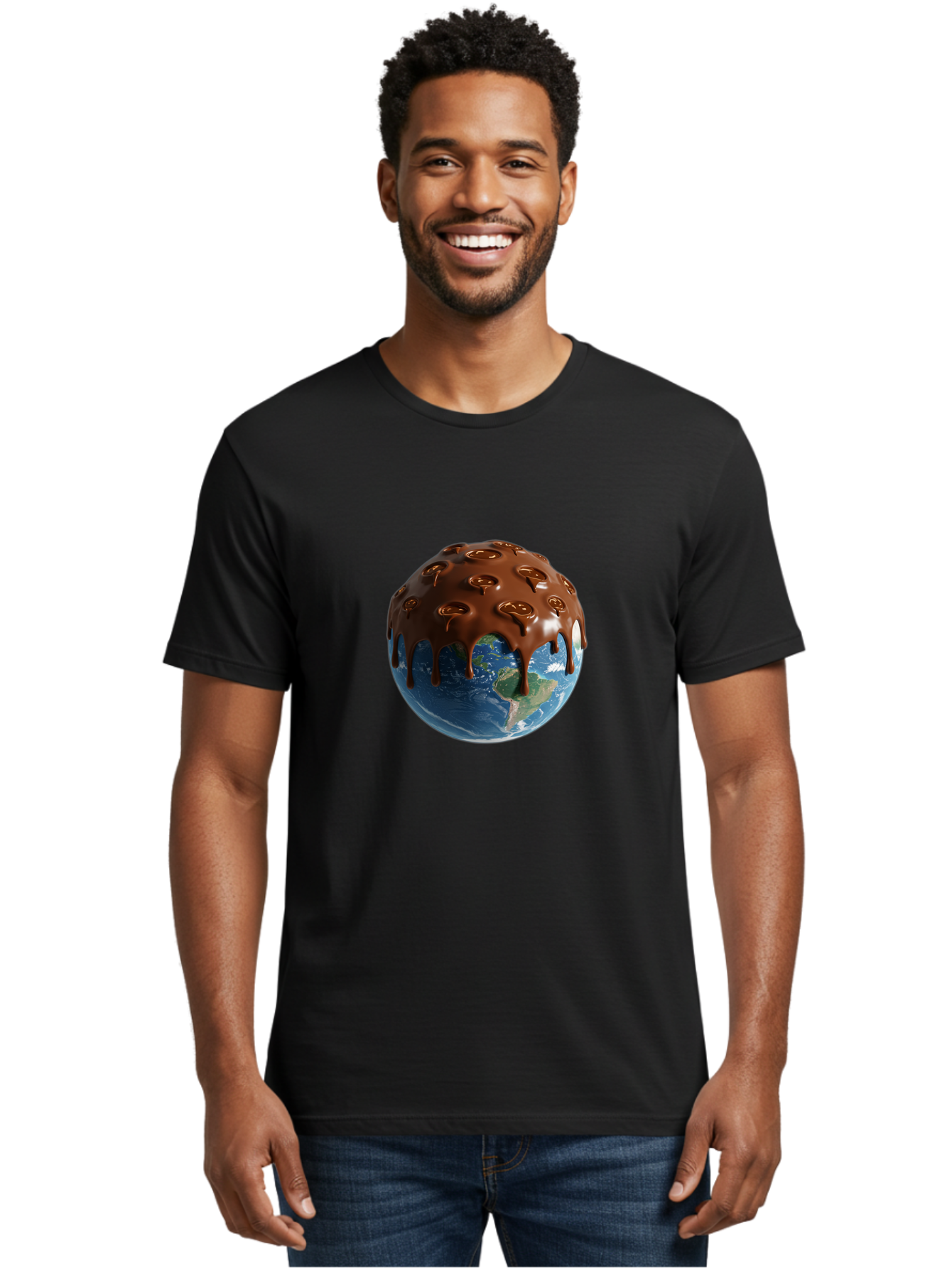 Chocolate-Planet-Earth Men'S Graphic Tee, 100% Cotton, Comfortable Casual Summer Wear, Machine Washable, Vintage Camera, Old Camera, Antique Camera, Black Camera, Classic Photography, Photography Equipment, Nostalgic Device, Film Camera, Bak259