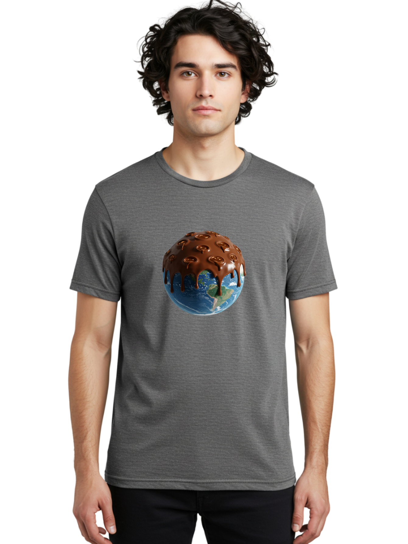 Chocolate-Planet-Earth Men'S Graphic Tee, 100% Cotton, Comfortable Casual Summer Wear, Machine Washable, Vintage Camera, Old Camera, Antique Camera, Black Camera, Classic Photography, Photography Equipment, Nostalgic Device, Film Camera, Bak259