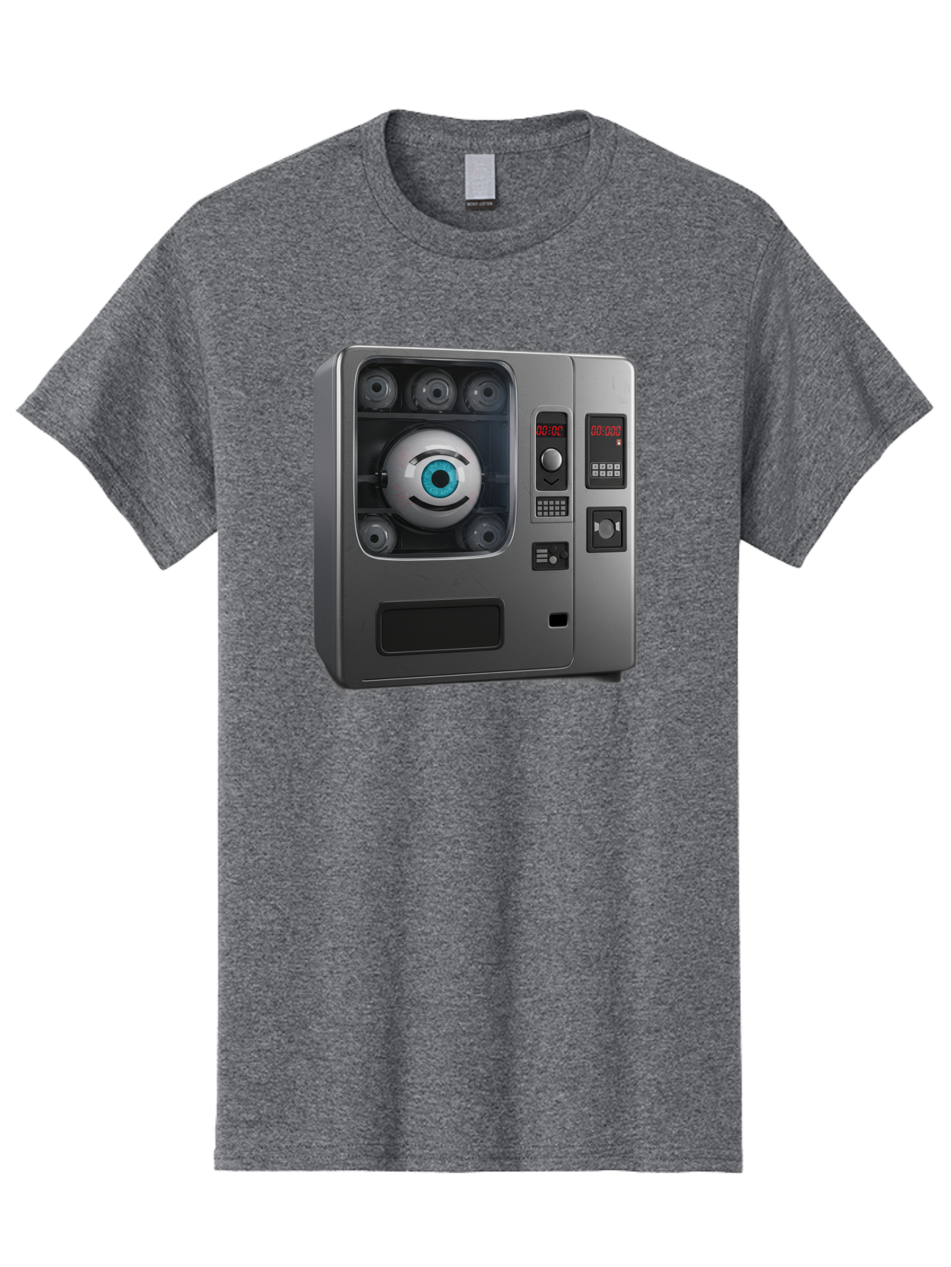 Claptrap Men'S Graphic Tee, 100% Cotton, Comfortable Casual Summer Wear, Machine Washable, Vintage Camera, Old Camera, Antique Camera, Black Camera, Classic Photography, Photography Equipment, Nostalgic Device, Film Camera, Camera Art Bak261