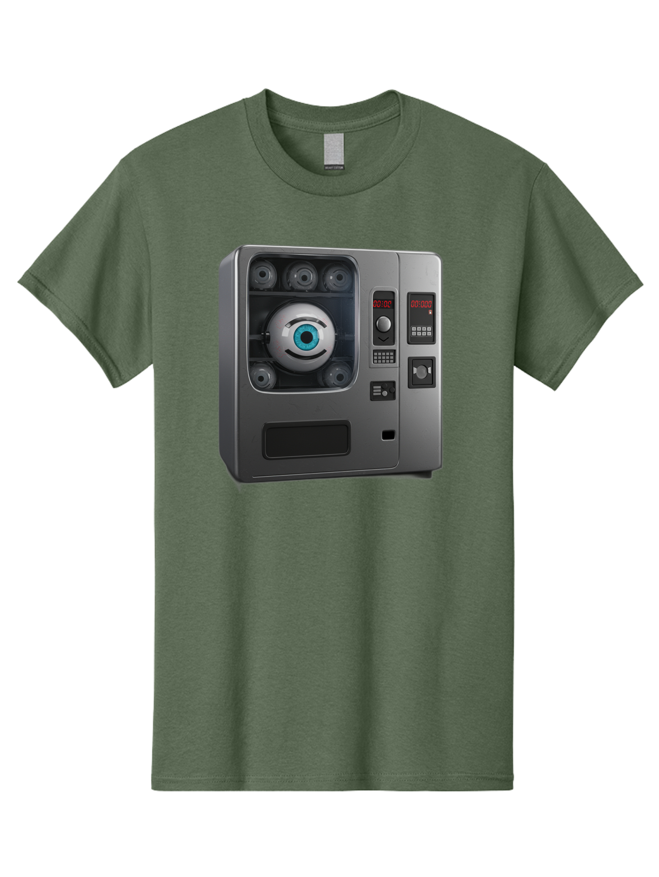 Claptrap Men'S Graphic Tee, 100% Cotton, Comfortable Casual Summer Wear, Machine Washable, Vintage Camera, Old Camera, Antique Camera, Black Camera, Classic Photography, Photography Equipment, Nostalgic Device, Film Camera, Camera Art Bak261