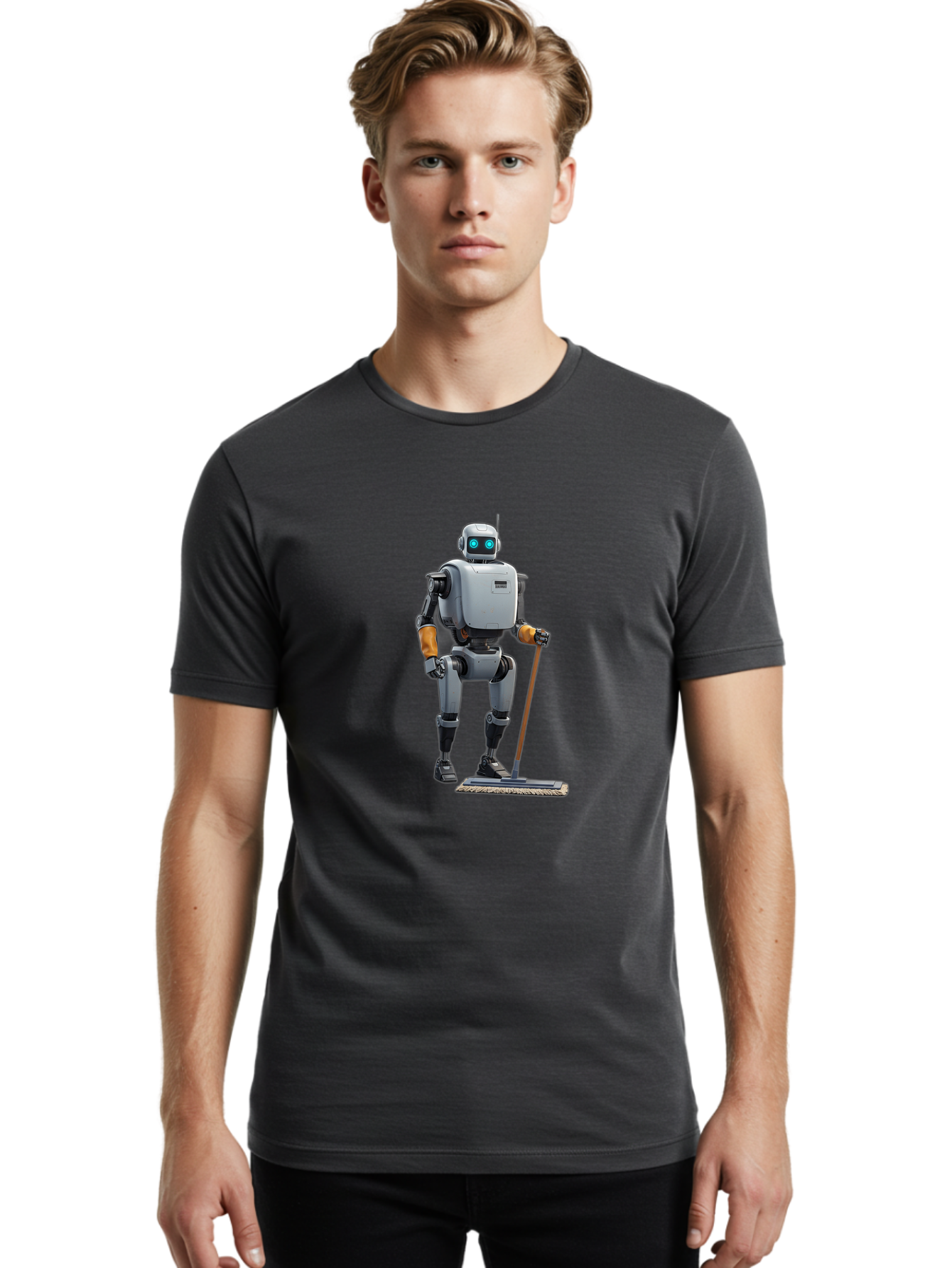 Cleaning-Robot Men'S Graphic Tee, 100% Cotton, Comfortable Casual Summer Wear, Machine Washable, Vintage Camera, Old Camera, Antique Camera, Black Camera, Classic Photography, Photography Equipment, Nostalgic Device, Film Camera, Camera Art Bak262