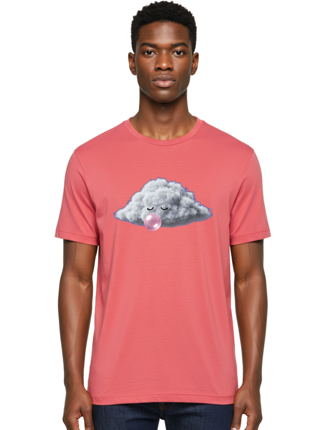 Cloud-Blowing-Bubble-1 Men'S Graphic Tee, 100% Cotton, Comfortable Casual Summer Wear, Machine Washable, Vintage Camera, Old Camera, Antique Camera, Black Camera, Classic Photography, Photography Equipment, Nostalgic Device, Film Camera, Bak264