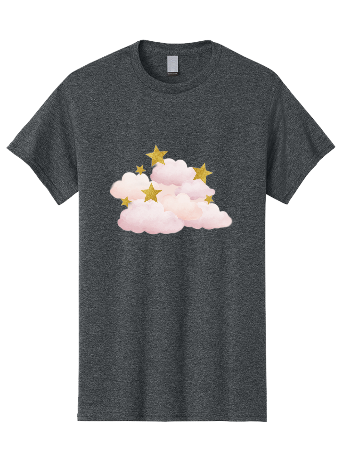 Clouds-With-Stars Men'S Graphic Tee, 100% Cotton, Comfortable Casual Summer Wear, Machine Washable, Vintage Camera, Old Camera, Antique Camera, Black Camera, Classic Photography, Photography Equipment, Nostalgic Device, Film Camera, Camera Art Bak271