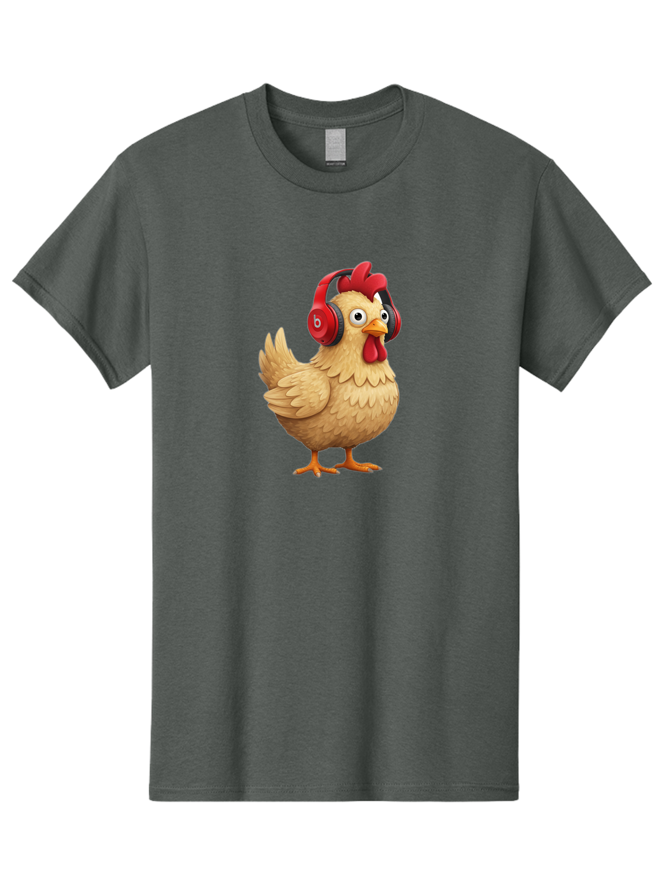 Clucking-Chicken-With-Headphones Men'S Graphic Tee, 100% Cotton, Comfortable Casual Summer Wear, Machine Washable, Vintage Camera, Old Camera, Antique Camera, Black Camera, Classic Photography, Photography Equipment, Nostalgic Device, Bak274