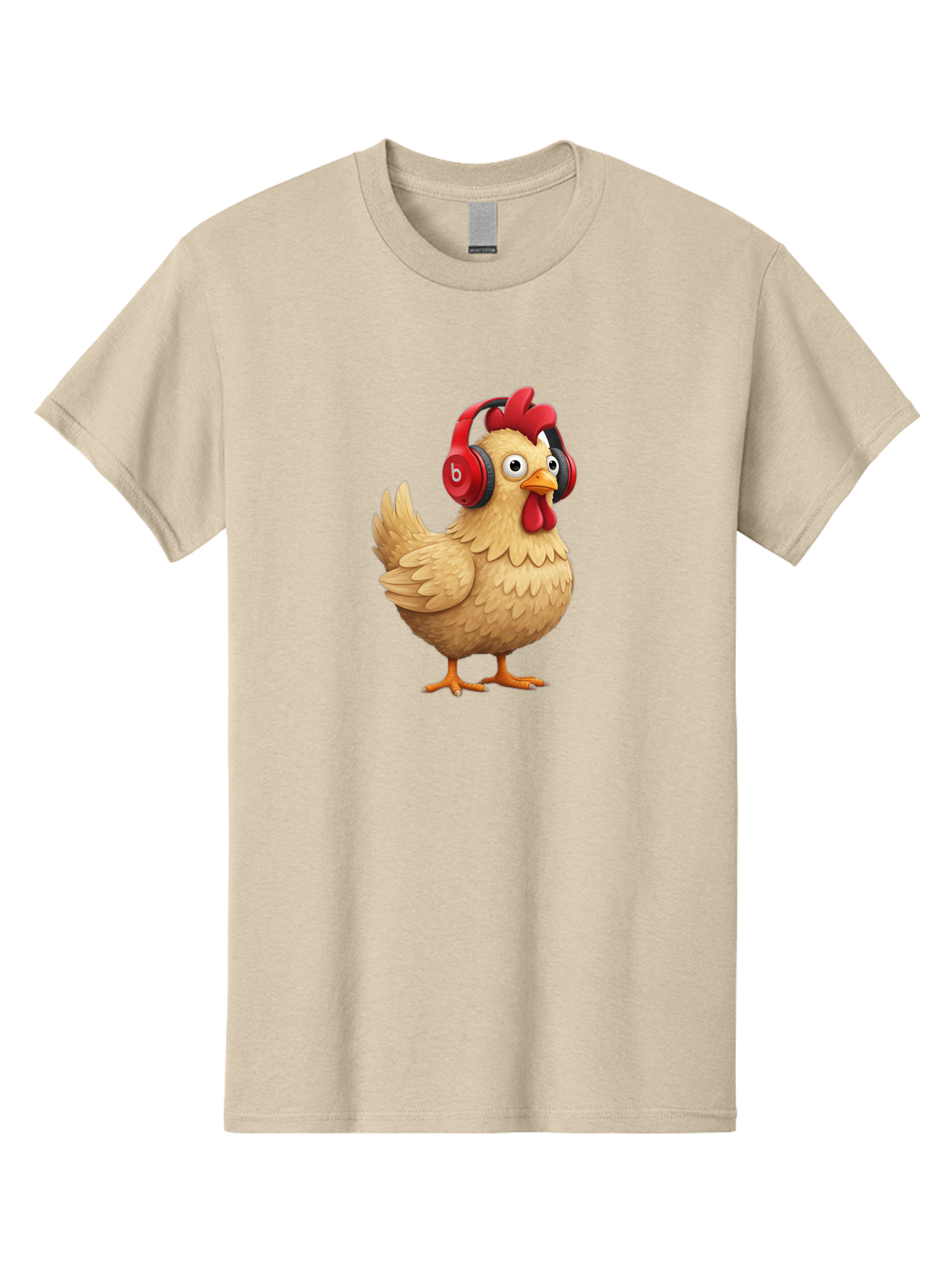 Clucking-Chicken-With-Headphones Men'S Graphic Tee, 100% Cotton, Comfortable Casual Summer Wear, Machine Washable, Vintage Camera, Old Camera, Antique Camera, Black Camera, Classic Photography, Photography Equipment, Nostalgic Device, Bak274
