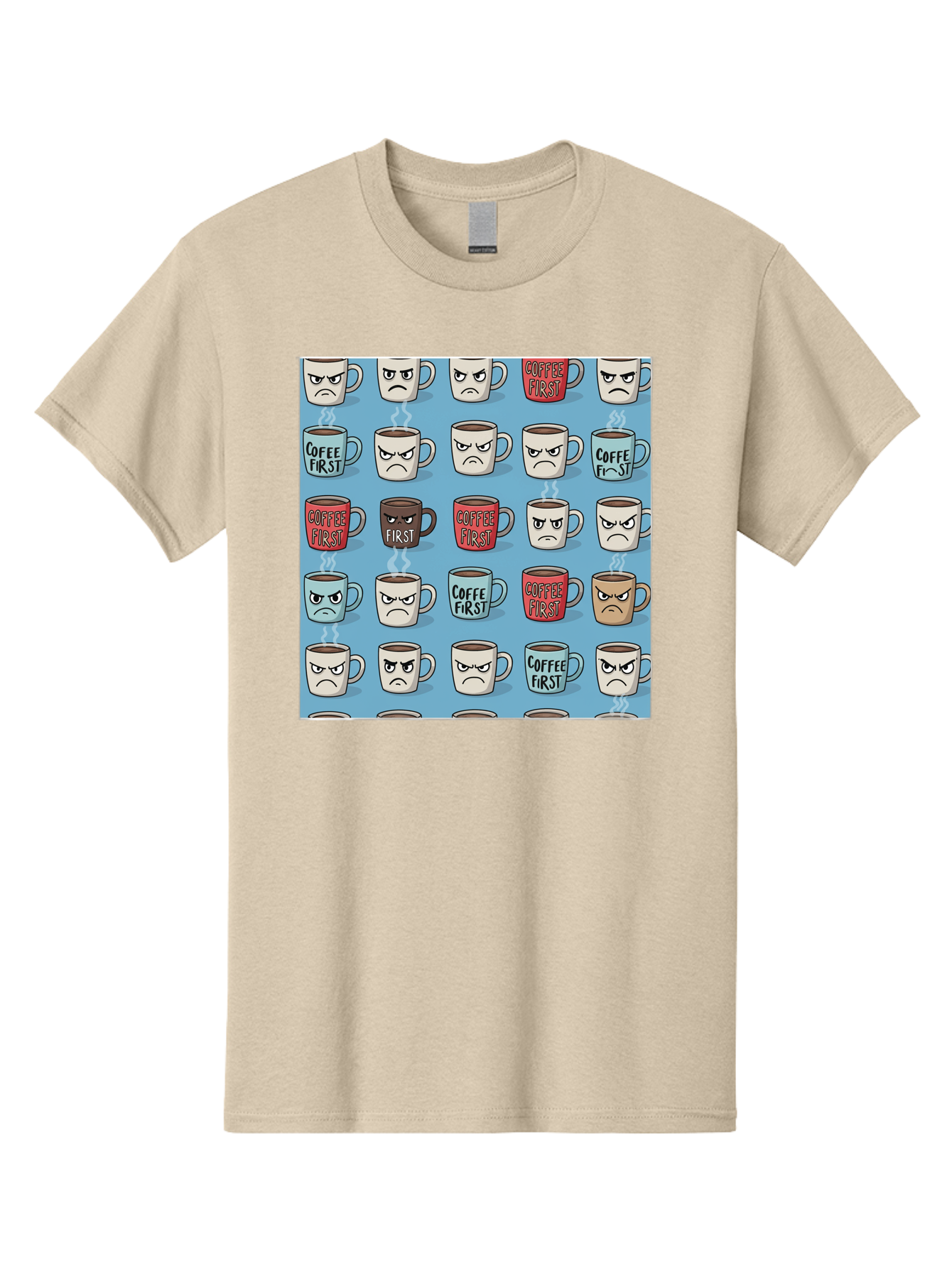 Coffee-First-1 Men'S Graphic Tee, 100% Cotton, Comfortable Casual Summer Wear, Machine Washable, Vintage Camera, Old Camera, Antique Camera, Black Camera, Classic Photography, Photography Equipment, Nostalgic Device, Film Camera, Camera Art Bak279