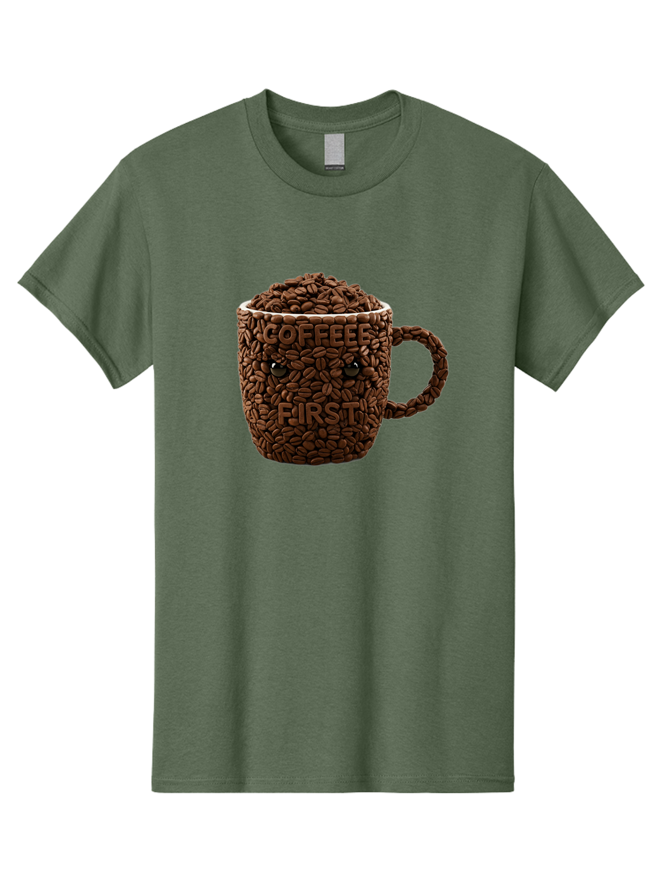 Coffee-First-2 Men'S Graphic Tee, 100% Cotton, Comfortable Casual Summer Wear, Machine Washable, Vintage Camera, Old Camera, Antique Camera, Black Camera, Classic Photography, Photography Equipment, Nostalgic Device, Film Camera, Camera Art Bak280