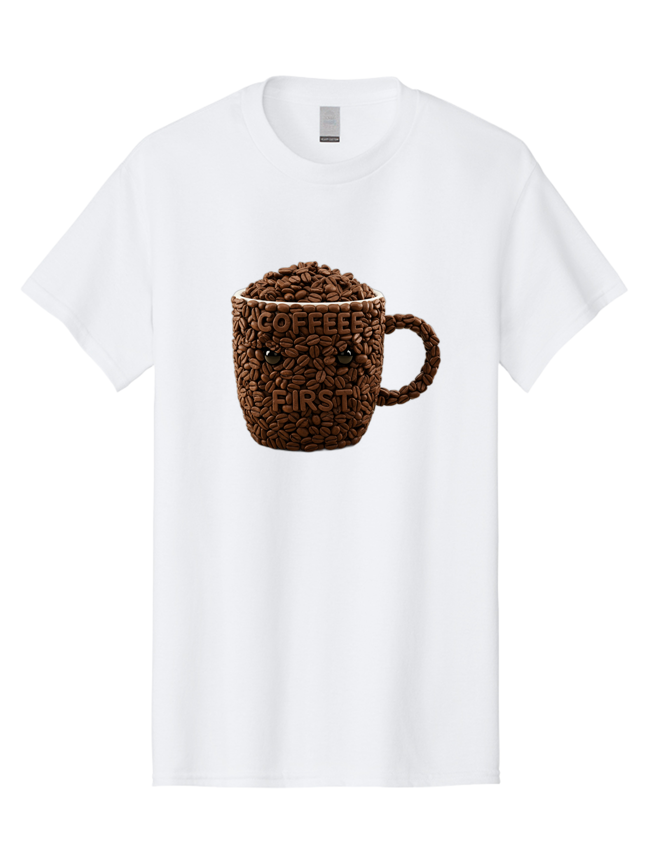 Coffee-First-2 Men'S Graphic Tee, 100% Cotton, Comfortable Casual Summer Wear, Machine Washable, Vintage Camera, Old Camera, Antique Camera, Black Camera, Classic Photography, Photography Equipment, Nostalgic Device, Film Camera, Camera Art Bak280
