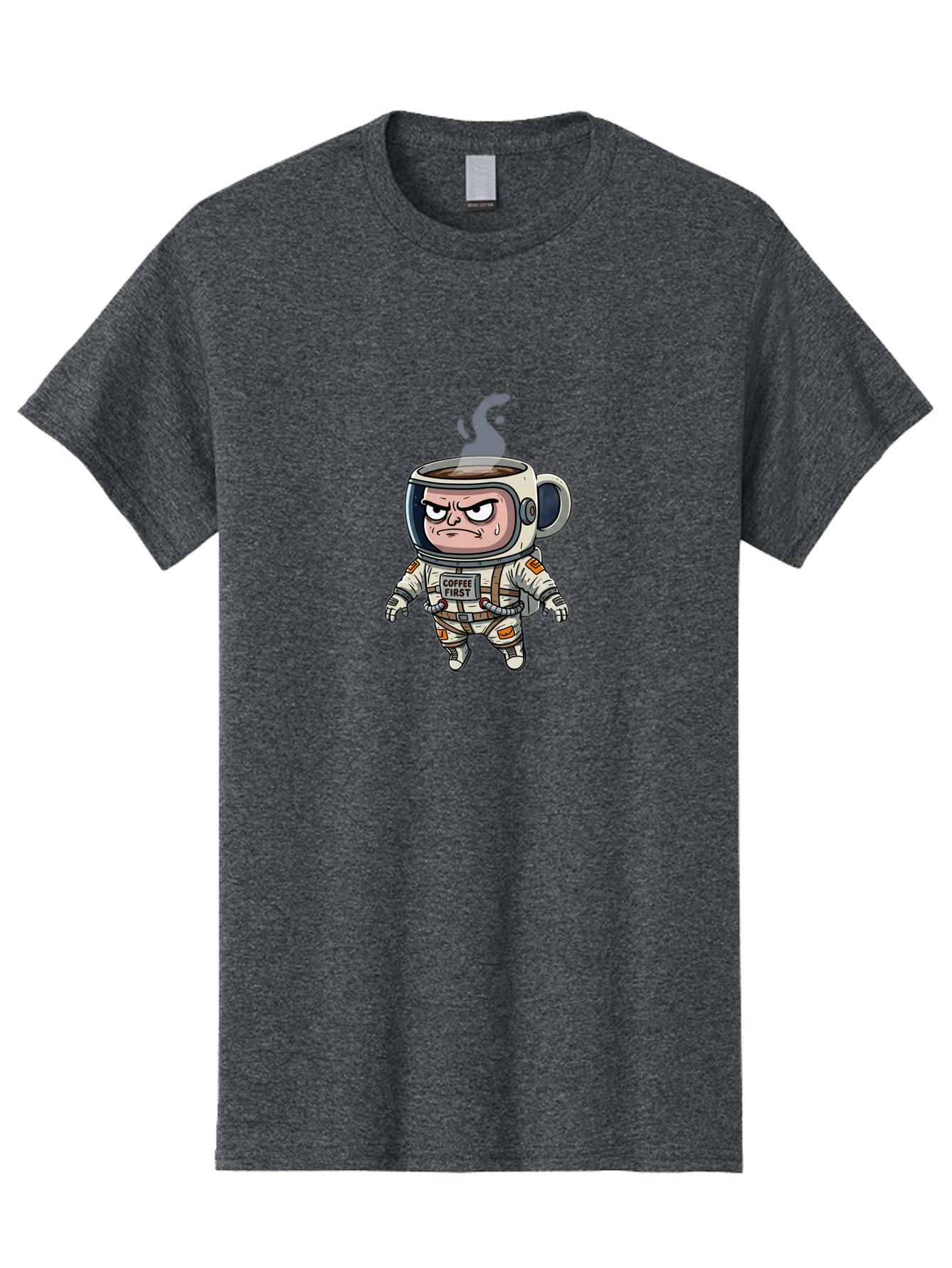 Coffee-First-4 Men'S Graphic Tee, 100% Cotton, Comfortable Casual Summer Wear, Machine Washable, Vintage Camera, Old Camera, Antique Camera, Black Camera, Classic Photography, Photography Equipment, Nostalgic Device, Film Camera, Camera Art Bak282