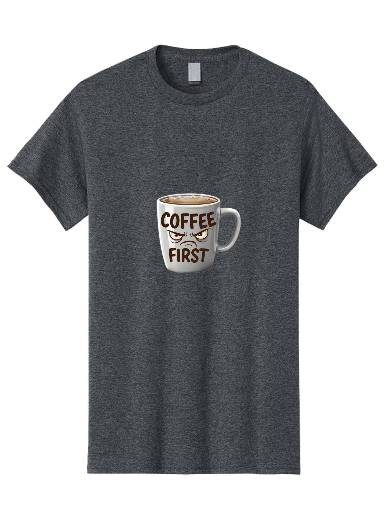 Coffee-First Men'S Graphic Tee, 100% Cotton, Comfortable Casual Summer Wear, Machine Washable, Vintage Camera, Old Camera, Antique Camera, Black Camera, Classic Photography, Photography Equipment, Nostalgic Device, Film Camera, Camera Art Bak283