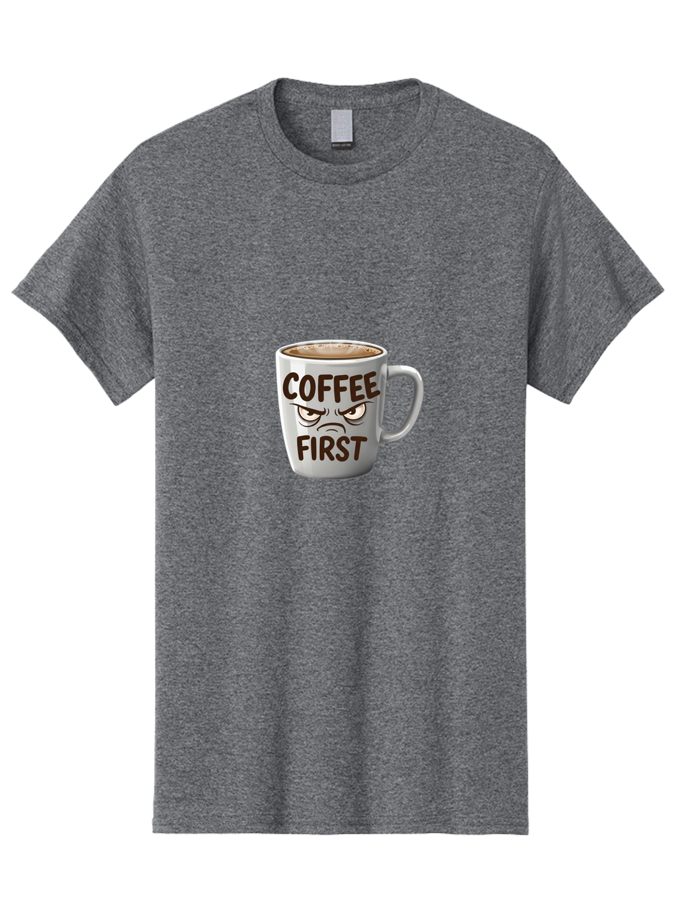 Coffee-First Men'S Graphic Tee, 100% Cotton, Comfortable Casual Summer Wear, Machine Washable, Vintage Camera, Old Camera, Antique Camera, Black Camera, Classic Photography, Photography Equipment, Nostalgic Device, Film Camera, Camera Art Bak283