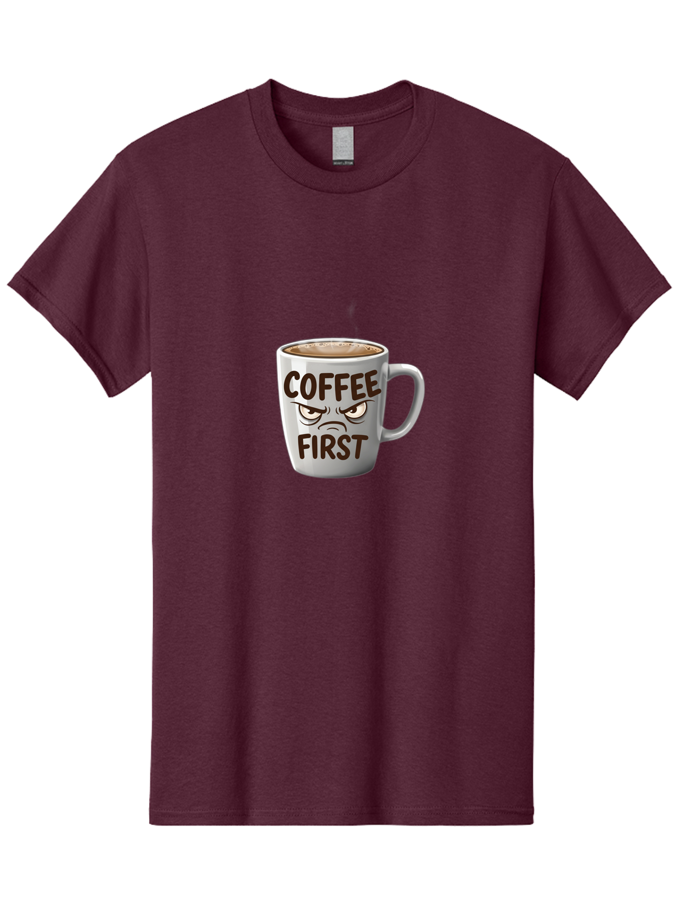 Coffee-First Men'S Graphic Tee, 100% Cotton, Comfortable Casual Summer Wear, Machine Washable, Vintage Camera, Old Camera, Antique Camera, Black Camera, Classic Photography, Photography Equipment, Nostalgic Device, Film Camera, Camera Art Bak283
