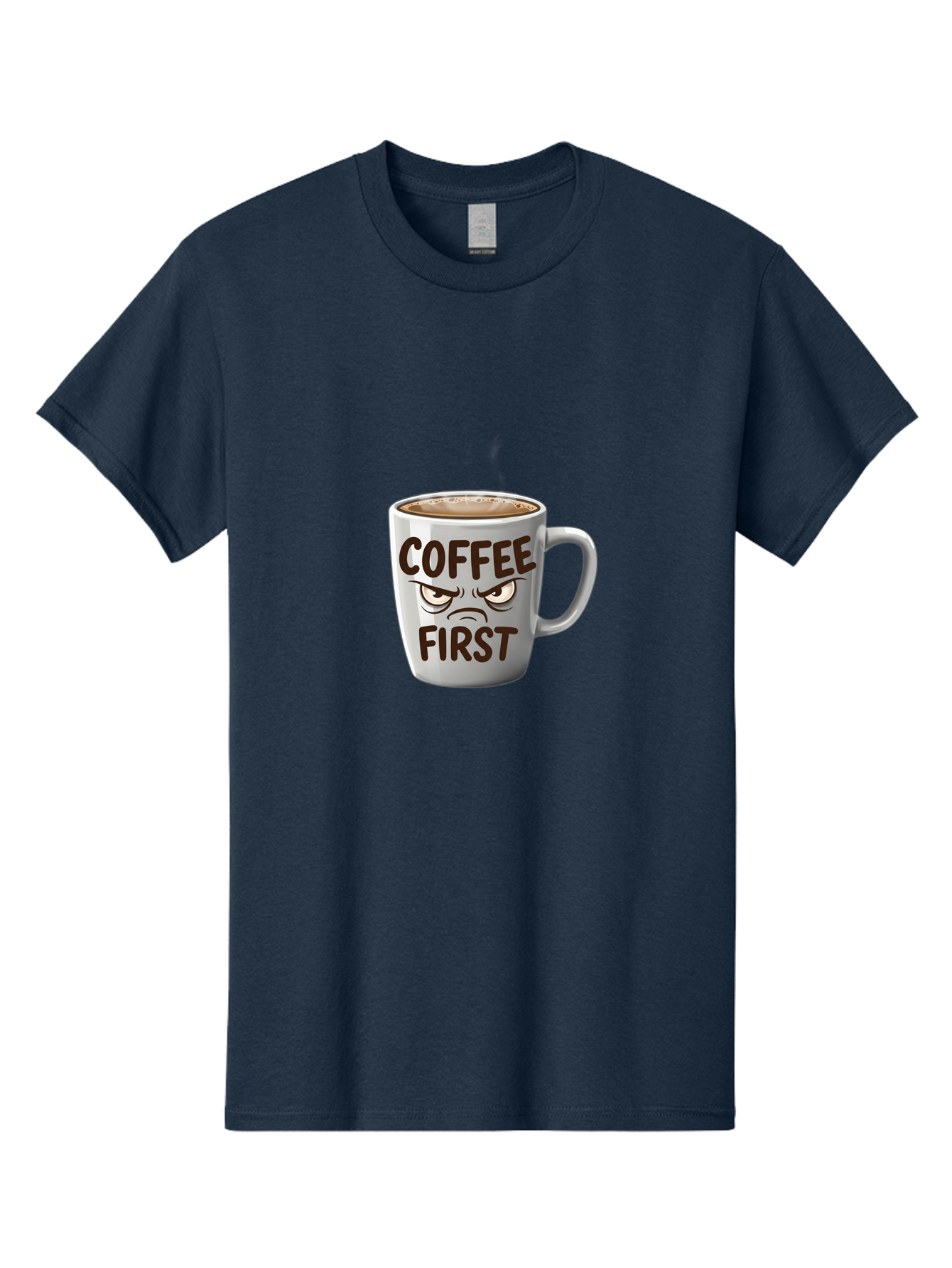 Coffee-First Men'S Graphic Tee, 100% Cotton, Comfortable Casual Summer Wear, Machine Washable, Vintage Camera, Old Camera, Antique Camera, Black Camera, Classic Photography, Photography Equipment, Nostalgic Device, Film Camera, Camera Art Bak283