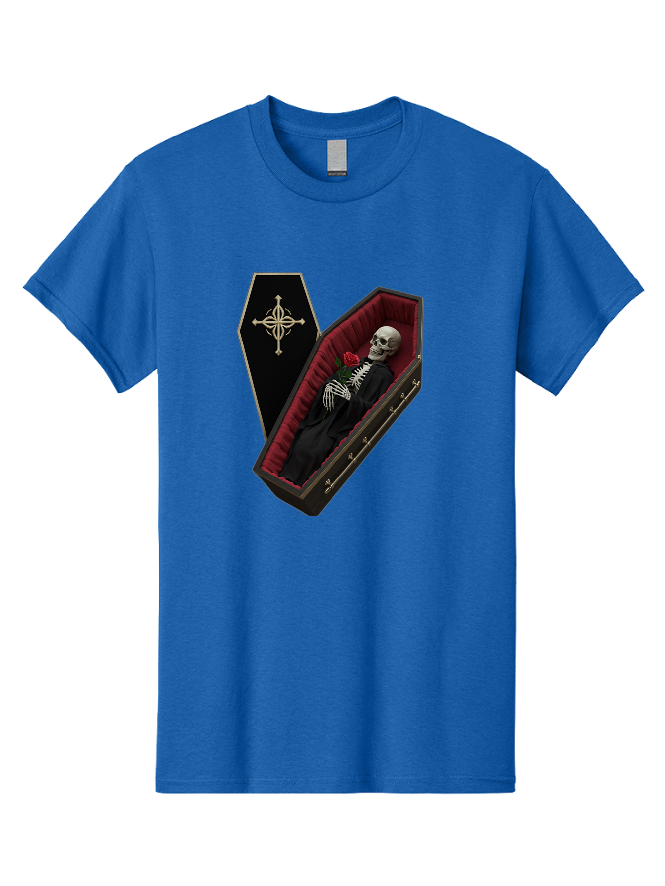 Coffin-Skeleton Men'S Graphic Tee, 100% Cotton, Comfortable Casual Summer Wear, Machine Washable, Vintage Camera, Old Camera, Antique Camera, Black Camera, Classic Photography, Photography Equipment, Nostalgic Device, Film Camera, Camera Art Bak285