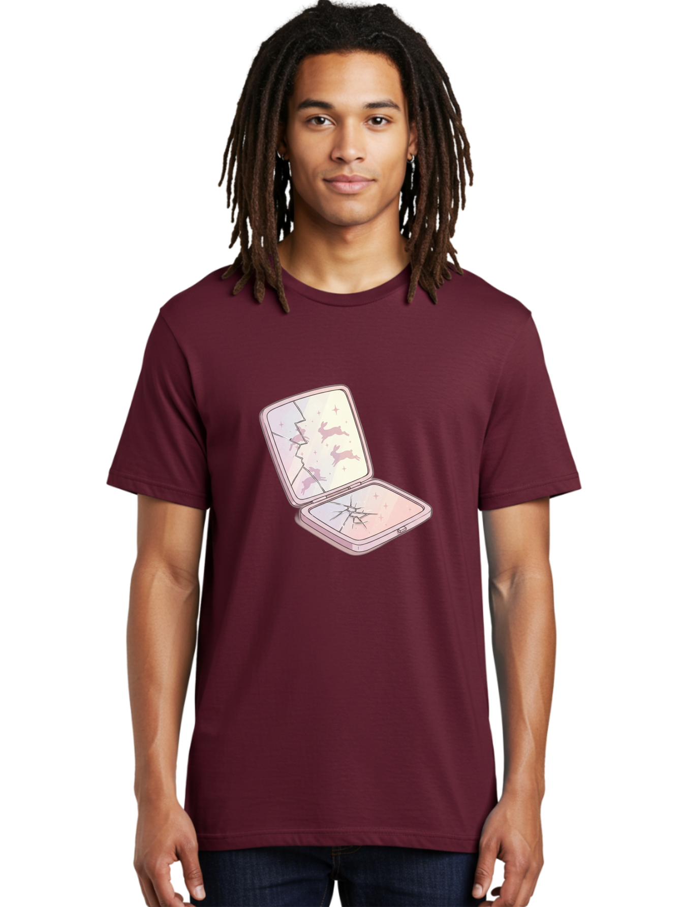 Compact-Mirror Men'S Graphic Tee, 100% Cotton, Comfortable Casual Summer Wear, Machine Washable, Vintage Camera, Old Camera, Antique Camera, Black Camera, Classic Photography, Photography Equipment, Nostalgic Device, Film Camera, Camera Art Bak290