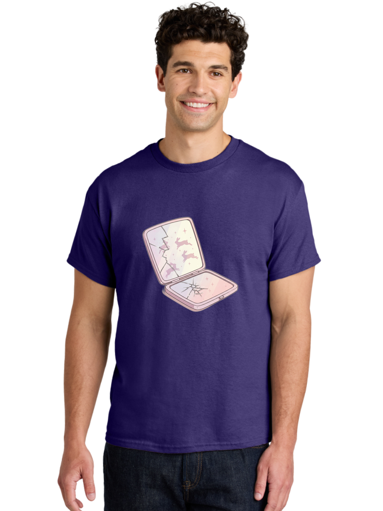 Compact-Mirror Men'S Graphic Tee, 100% Cotton, Comfortable Casual Summer Wear, Machine Washable, Vintage Camera, Old Camera, Antique Camera, Black Camera, Classic Photography, Photography Equipment, Nostalgic Device, Film Camera, Camera Art Bak290