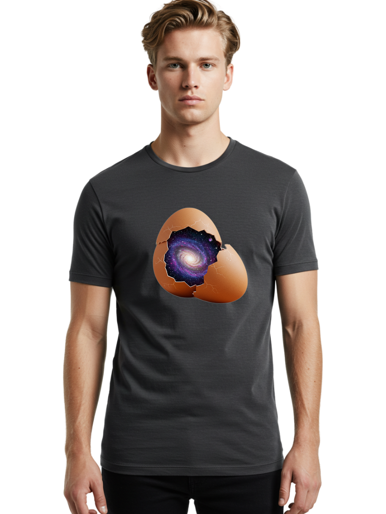 Cracked-Egg-Galaxy-6 Men'S Graphic Tee, 100% Cotton, Comfortable Casual Summer Wear, Machine Washable, Vintage Camera, Old Camera, Antique Camera, Black Camera, Classic Photography, Photography Equipment, Nostalgic Device, Film Camera, Bak308