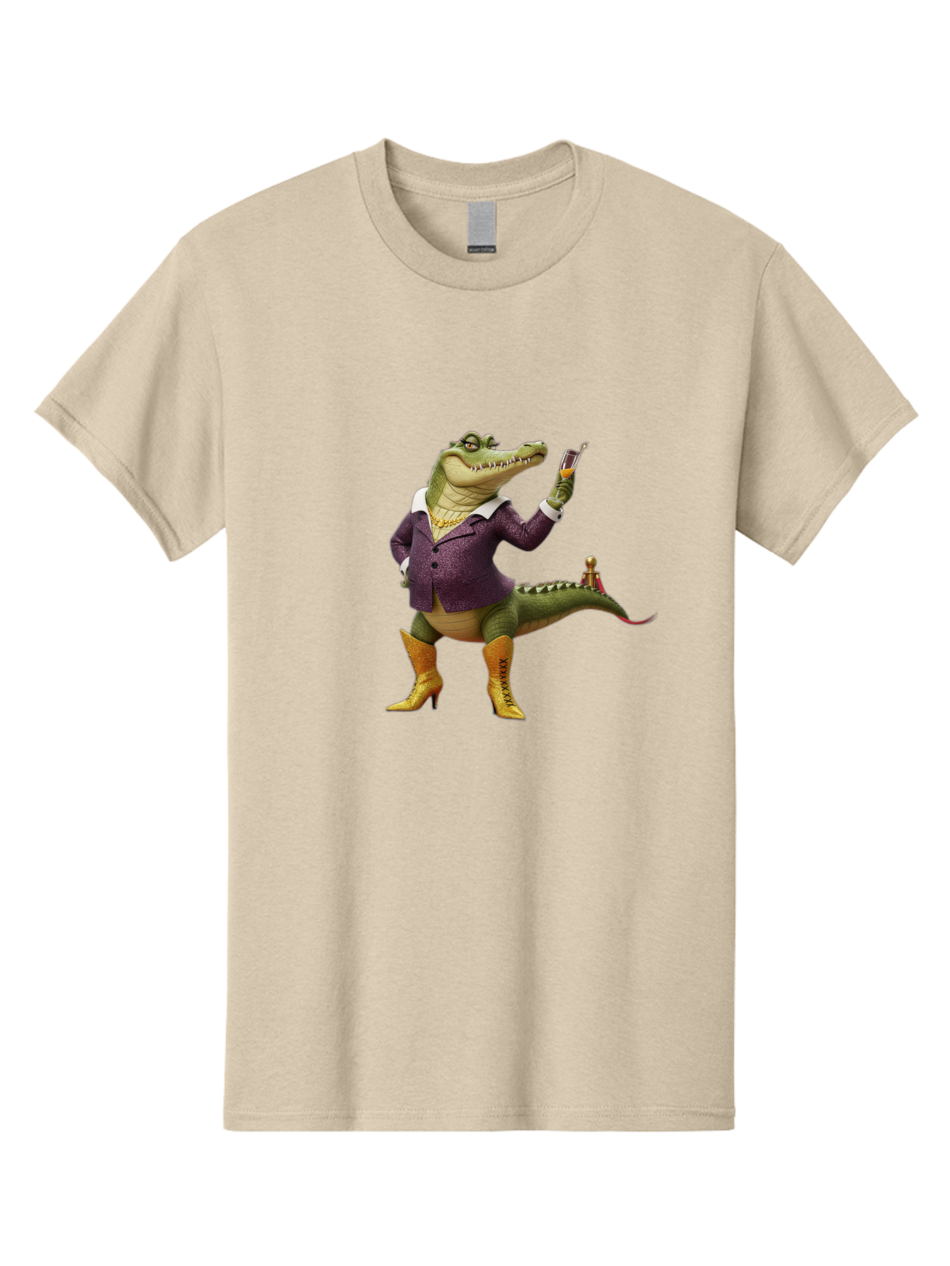 Crocodile-In-Purple-Suit Men'S Graphic Tee, 100% Cotton, Comfortable Casual Summer Wear, Machine Washable, Vintage Camera, Old Camera, Antique Camera, Black Camera, Classic Photography, Photography Equipment, Nostalgic Device, Film Camera, Bak324