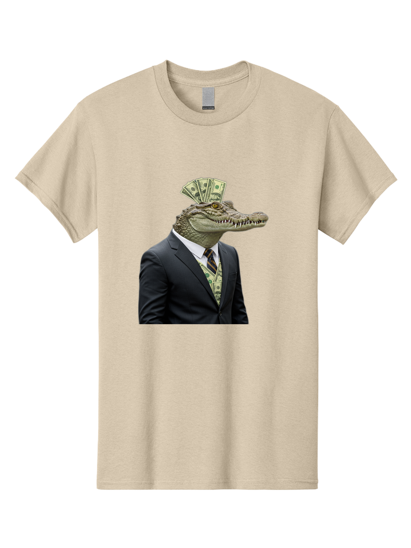 Crocodile-In-Suit-4 Men'S Graphic Tee, 100% Cotton, Comfortable Casual Summer Wear, Machine Washable, Vintage Camera, Old Camera, Antique Camera, Black Camera, Classic Photography, Photography Equipment, Nostalgic Device, Film Camera, Bak328