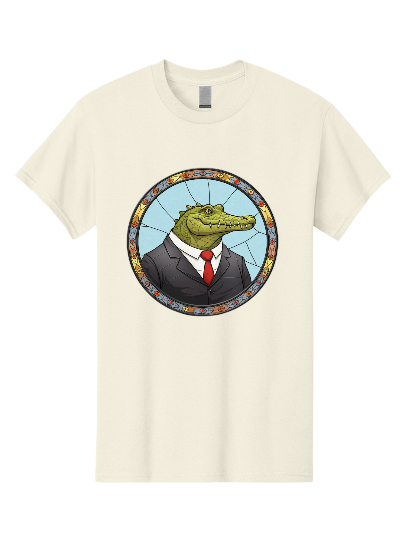 Crocodile-In-Suit-5 Men'S Graphic Tee, 100% Cotton, Comfortable Casual Summer Wear, Machine Washable, Vintage Camera, Old Camera, Antique Camera, Black Camera, Classic Photography, Photography Equipment, Nostalgic Device, Film Camera, Bak329