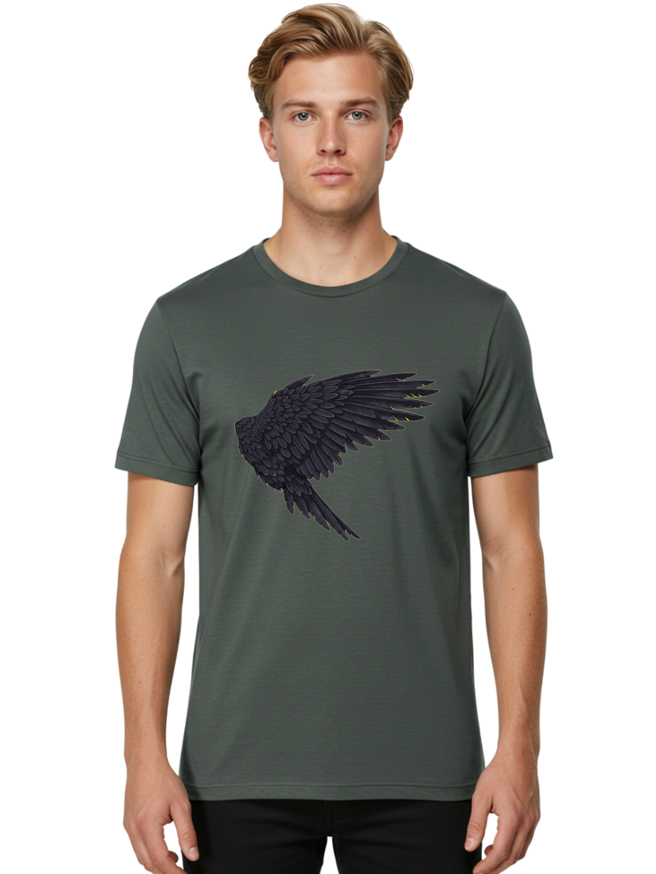 Crow-In-Flight Men'S Graphic Tee, 100% Cotton, Comfortable Casual Summer Wear, Machine Washable, Vintage Camera, Old Camera, Antique Camera, Black Camera, Classic Photography, Photography Equipment, Nostalgic Device, Film Camera, Camera Art Bak338