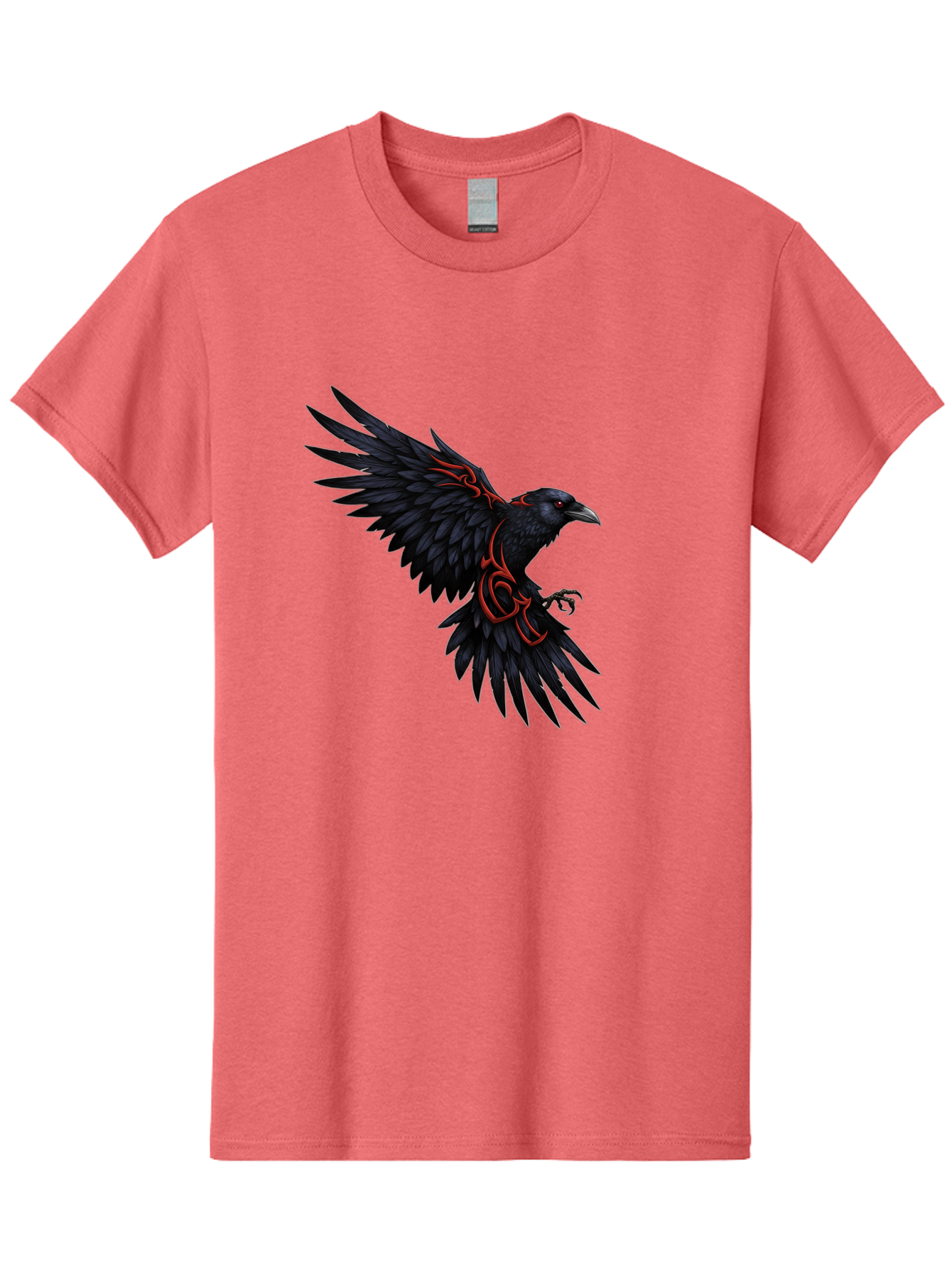 Crow-With-Tribal-Art Men'S Graphic Tee, 100% Cotton, Comfortable Casual Summer Wear, Machine Washable, Vintage Camera, Old Camera, Antique Camera, Black Camera, Classic Photography, Photography Equipment, Nostalgic Device, Film Camera, Bak339